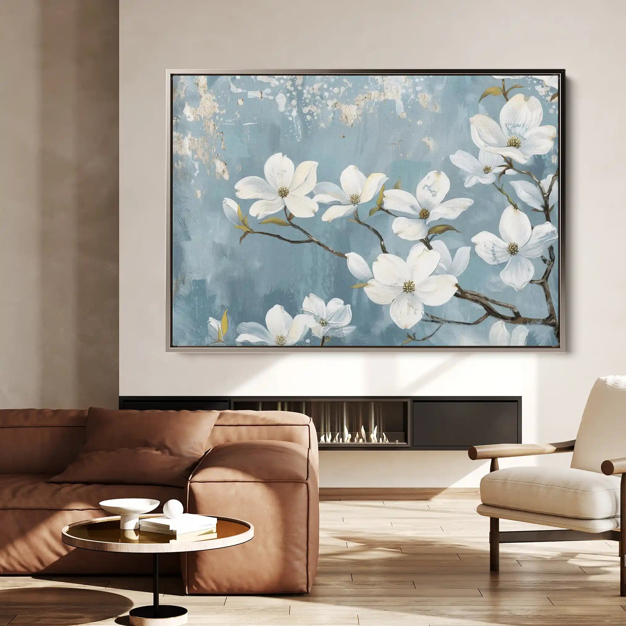 Floral Canvas Wall Art WAD692-F 90 x 60 cm / Stretched on hidden frame