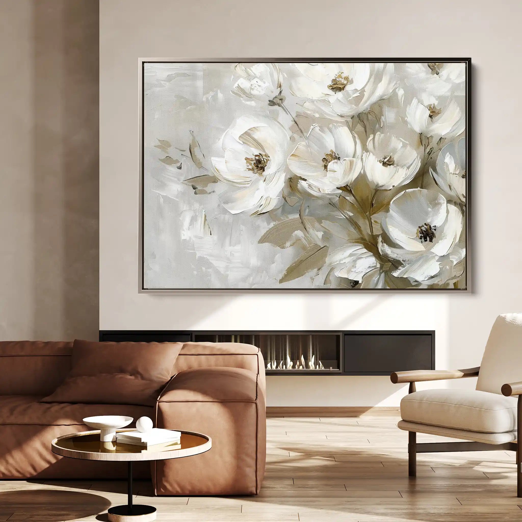 Floral Canvas Wall Art WAD694-F 90 x 60 cm / Stretched on hidden frame