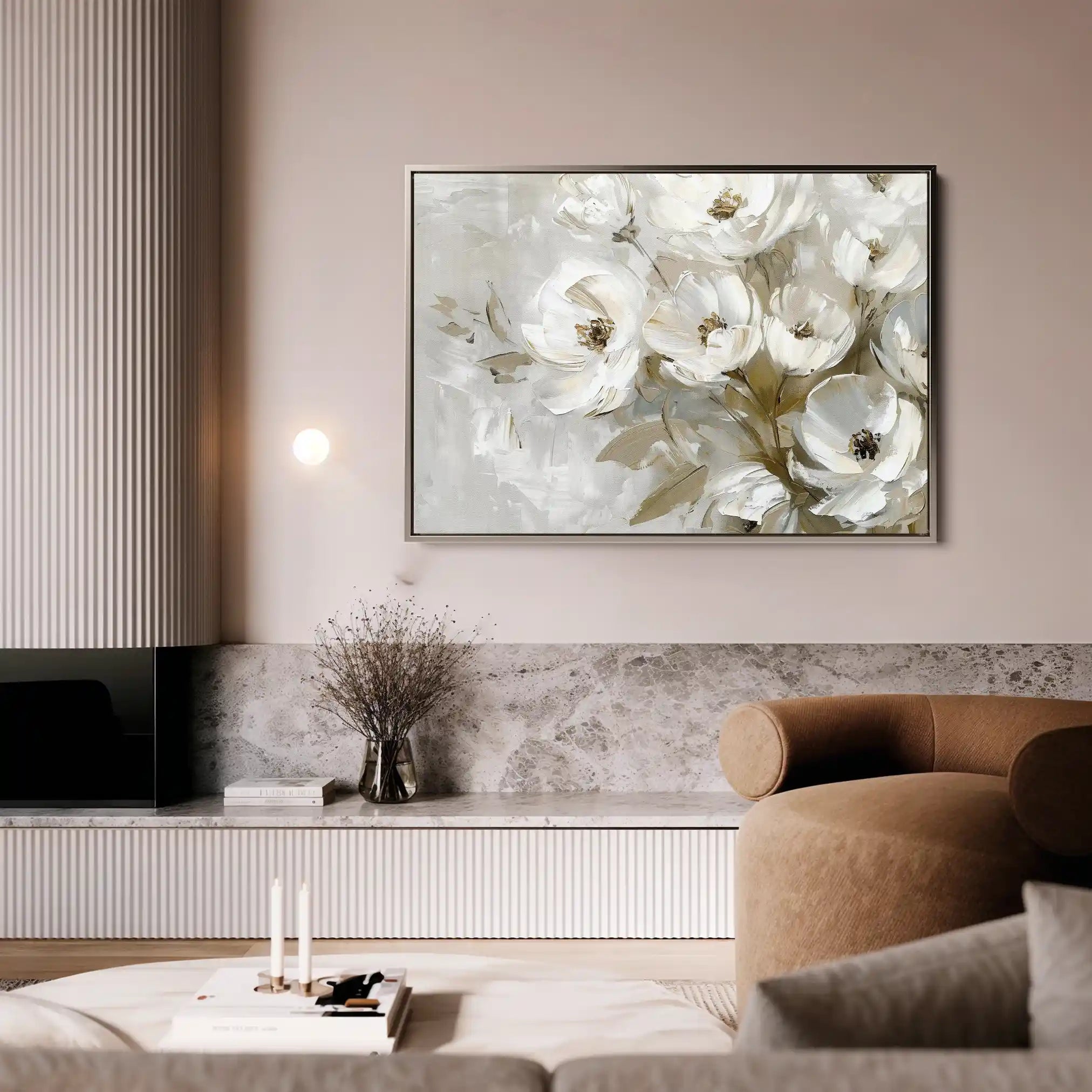 Floral Canvas Wall Art WAD694-F 90 x 60 cm / Stretched on hidden frame