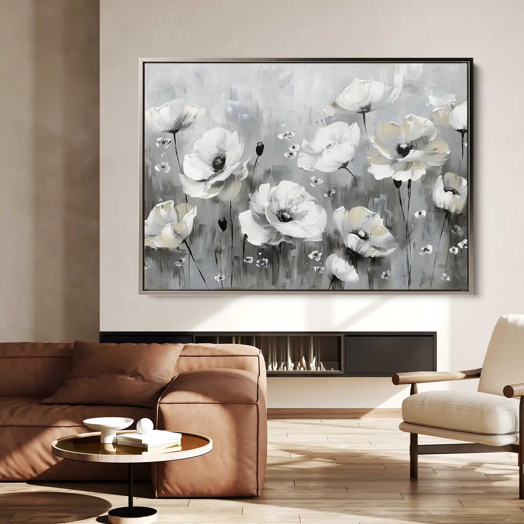 Floral Canvas Wall Art WAD695-F 90 x 60 cm / Stretched on hidden frame
