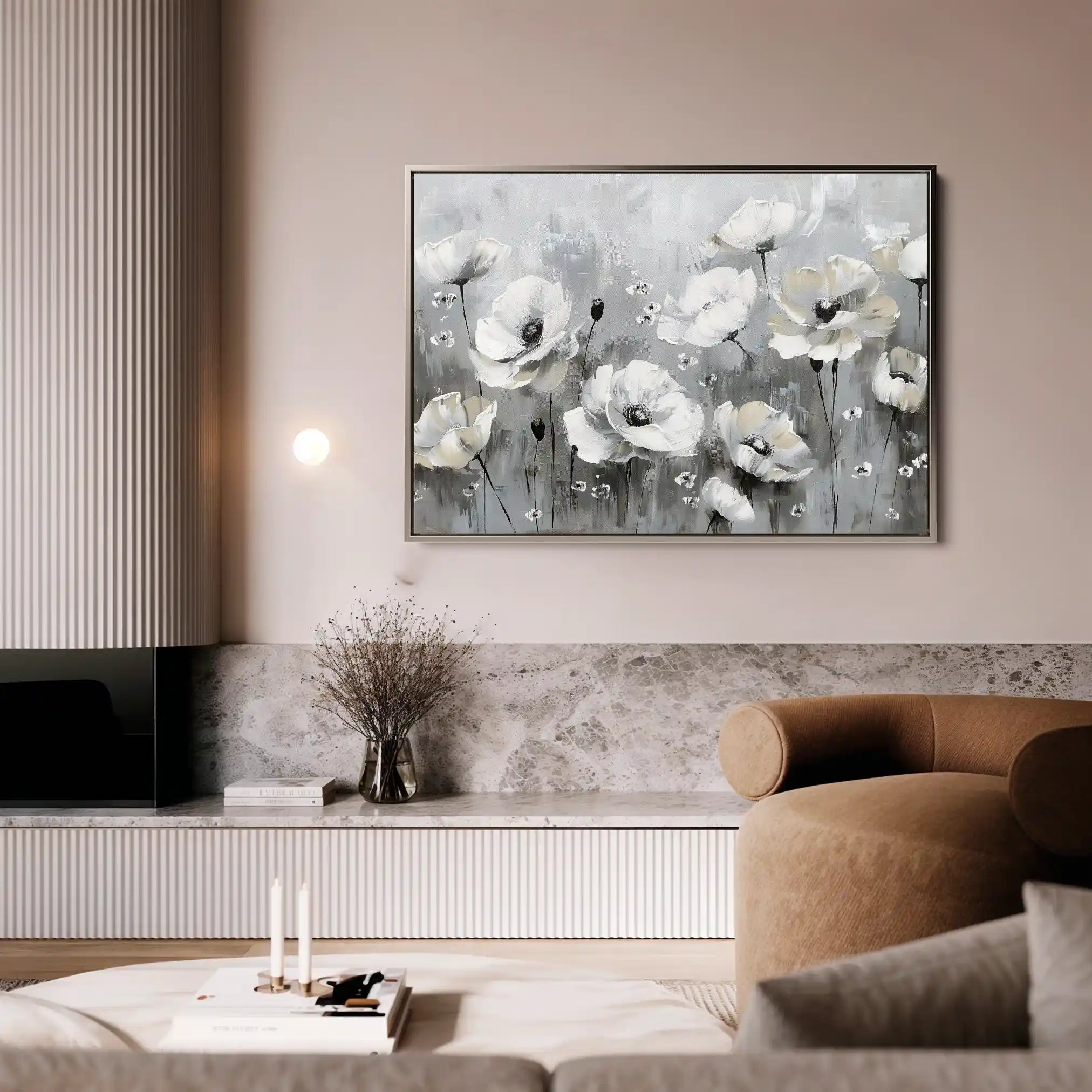 Floral Canvas Wall Art WAD695-F 90 x 60 cm / Stretched on hidden frame