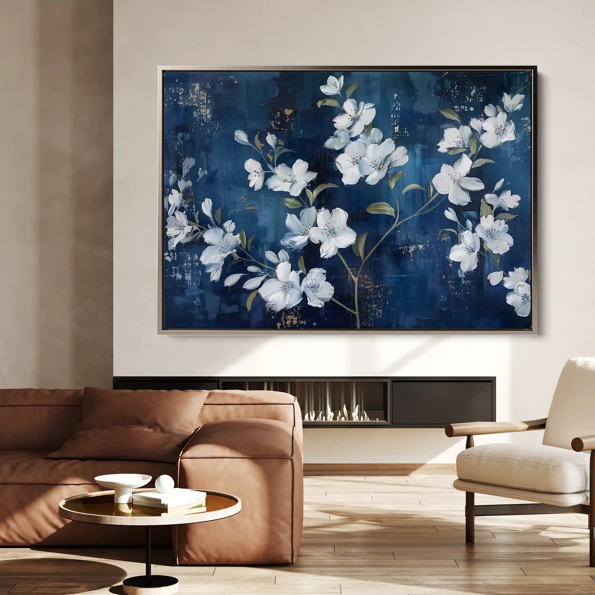 Floral Canvas Wall Art WAD697-F 90 x 60 cm / Stretched on hidden frame