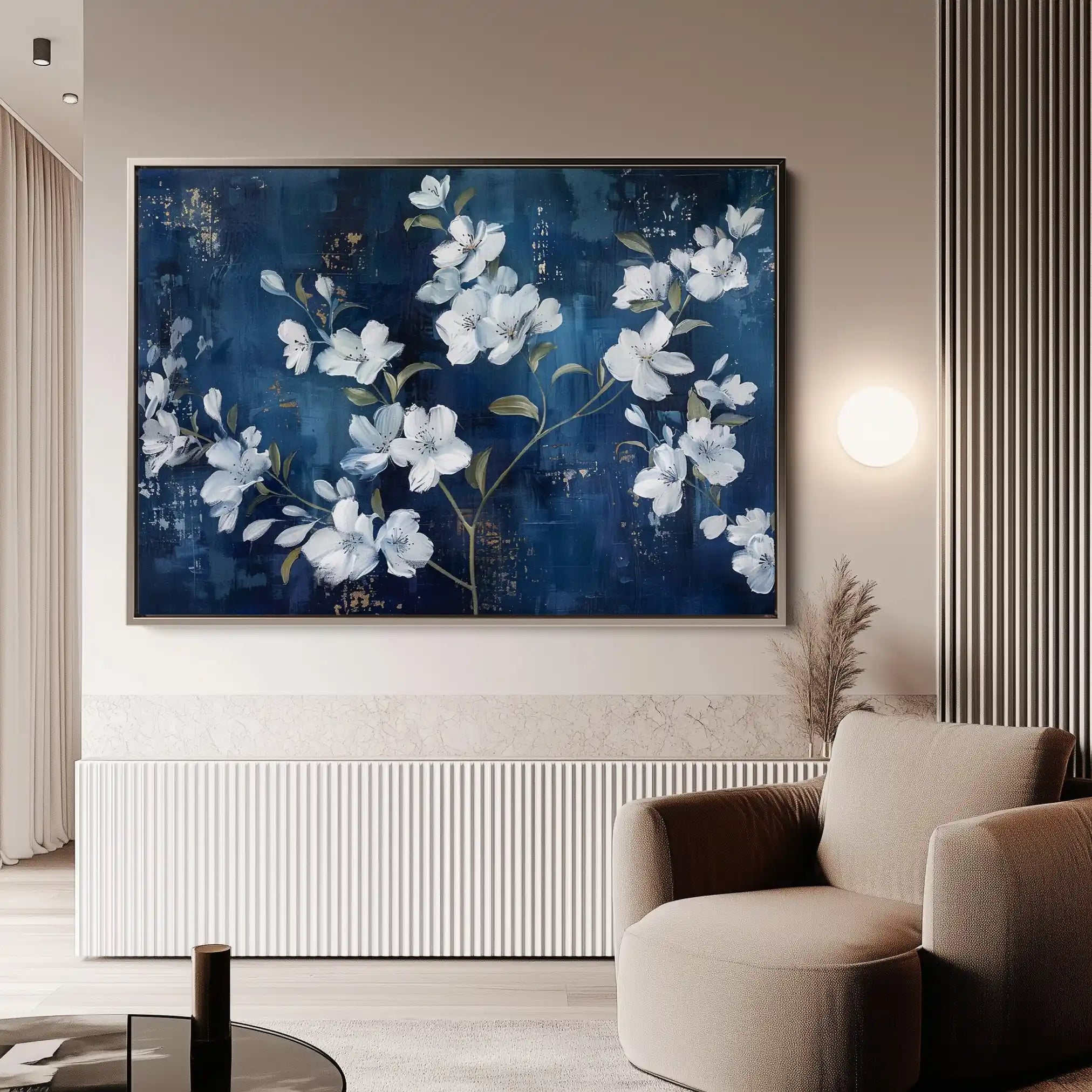 Floral Canvas Wall Art WAD697-F 90 x 60 cm / Stretched on hidden frame