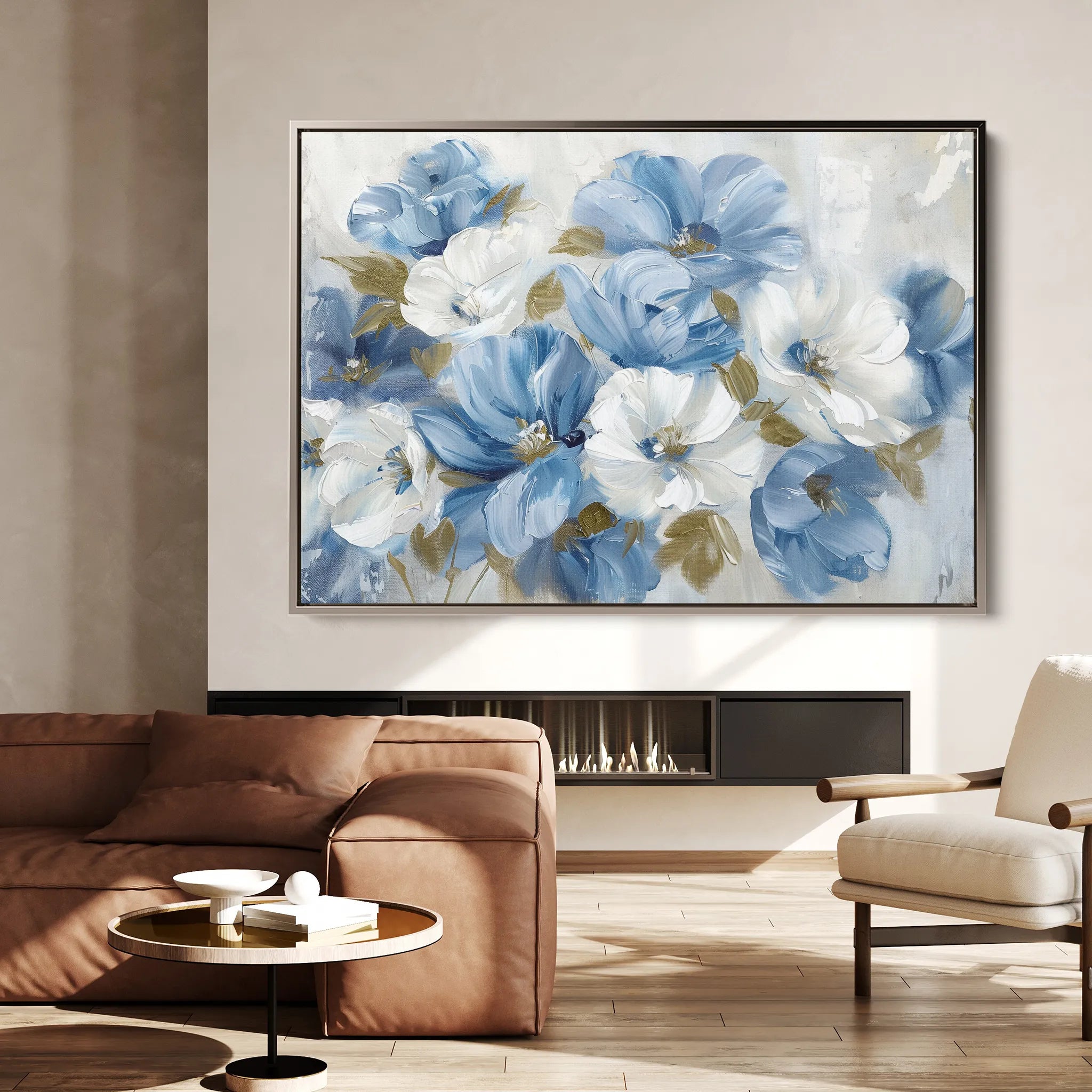 Floral Canvas Wall Art WAD698-F 90 x 60 cm / Stretched on hidden frame