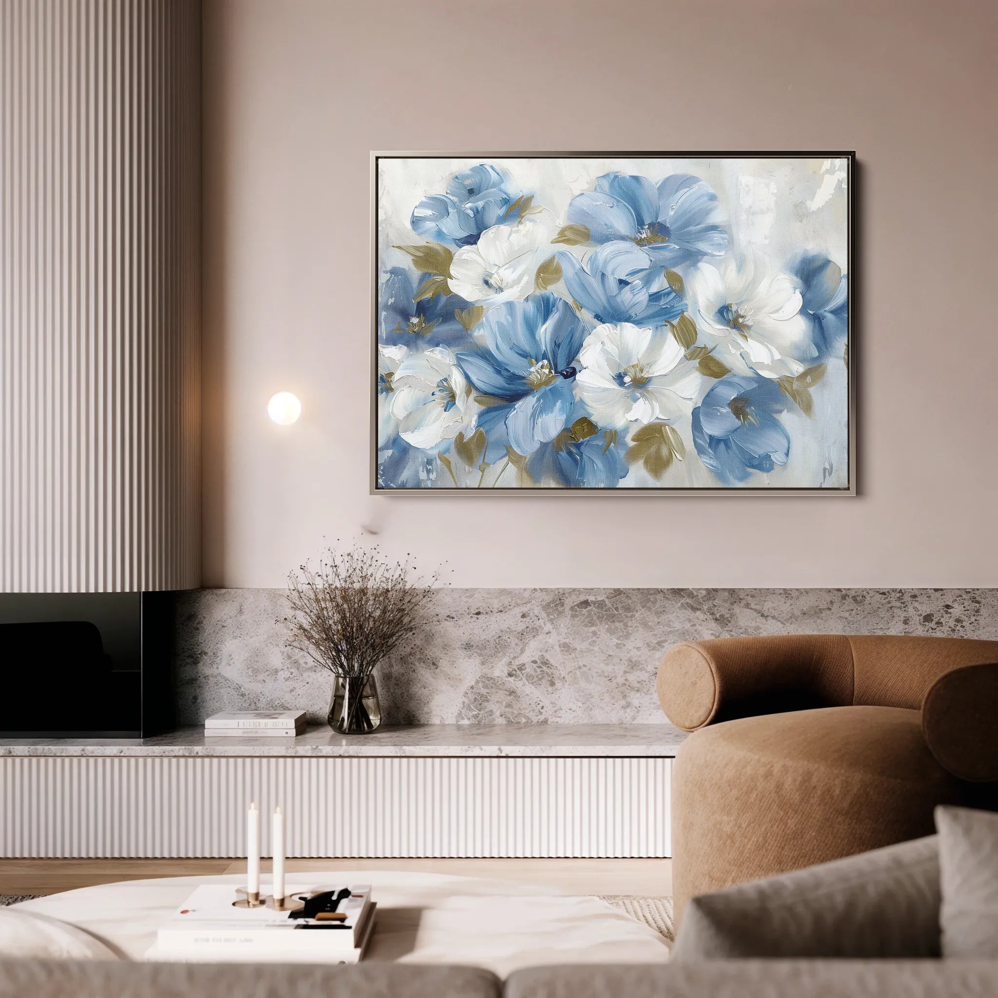 Floral Canvas Wall Art WAD698-F 90 x 60 cm / Stretched on hidden frame