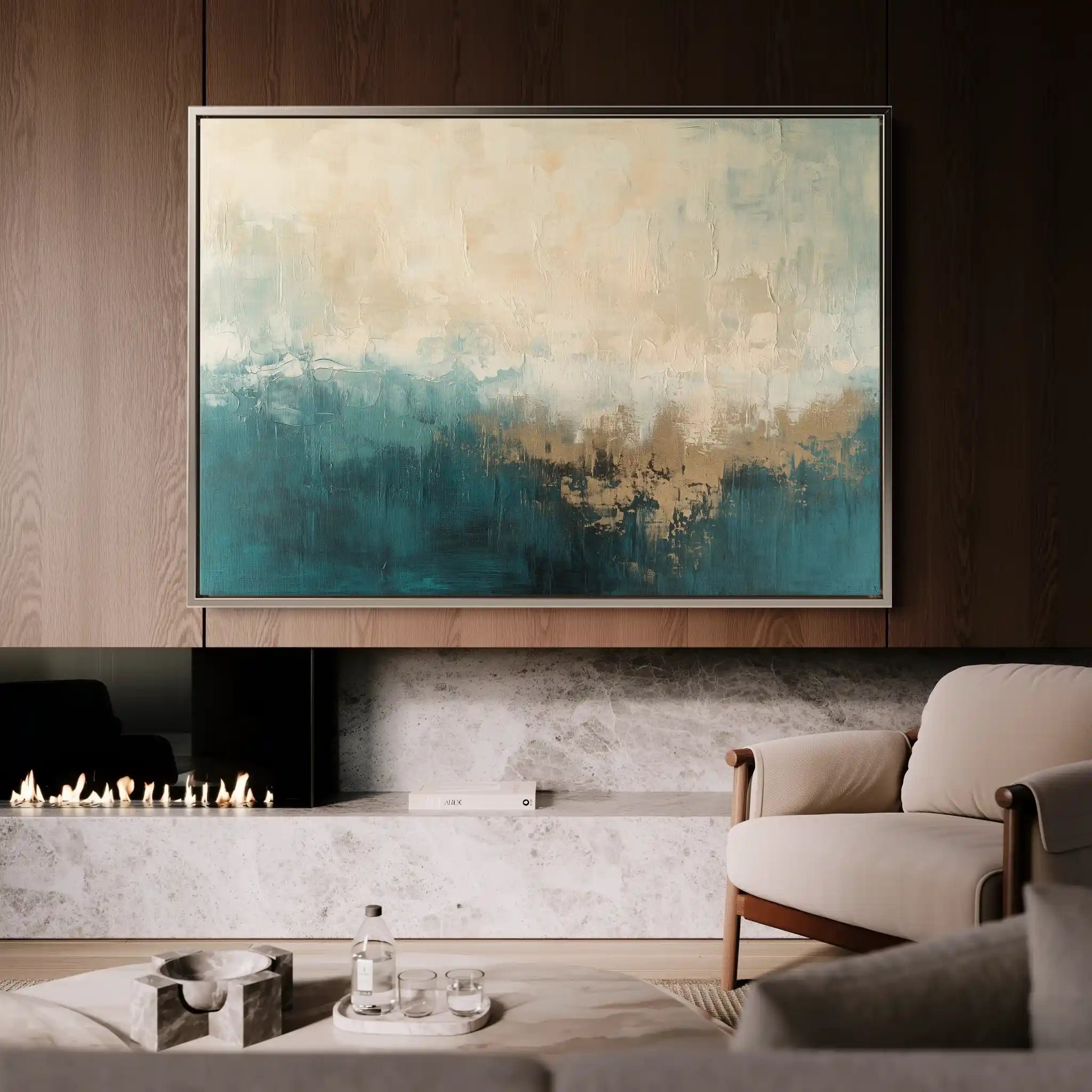 Abstract 699 Canvas Art 60 x 40 cm / Stretched on hidden frame