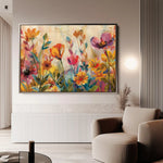 Floral Canvas Wall Art WAD700-F 90 x 60 cm / Stretched on hidden frame