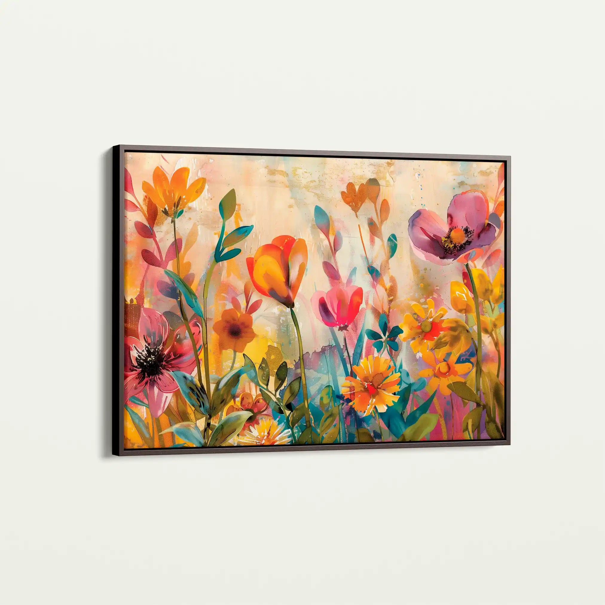 Floral Canvas Wall Art WAD700-F 90 x 60 cm / Stretched on hidden frame