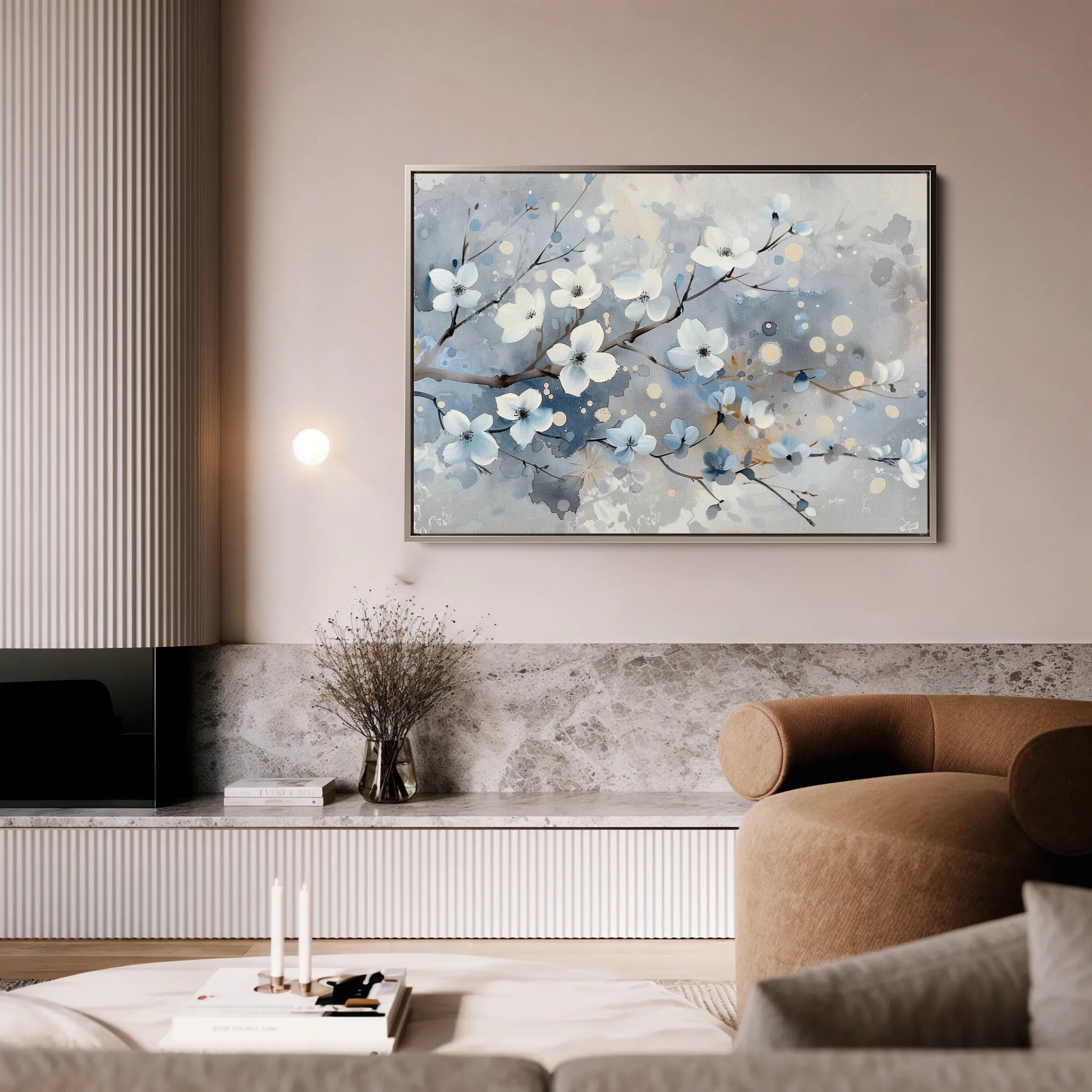 Floral Canvas Wall Art WAD701-F 90 x 60 cm / Stretched on hidden frame