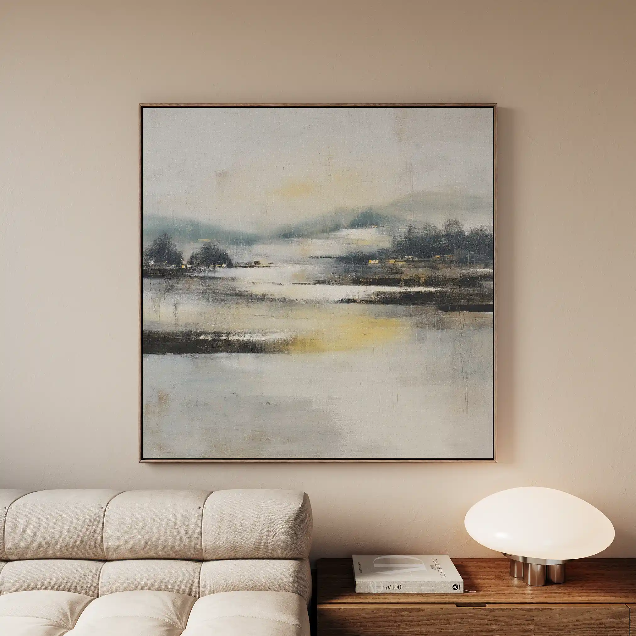 Abstract Canvas Wall Art WAD703-A 80 x 80 cm / Stretched on hidden frame