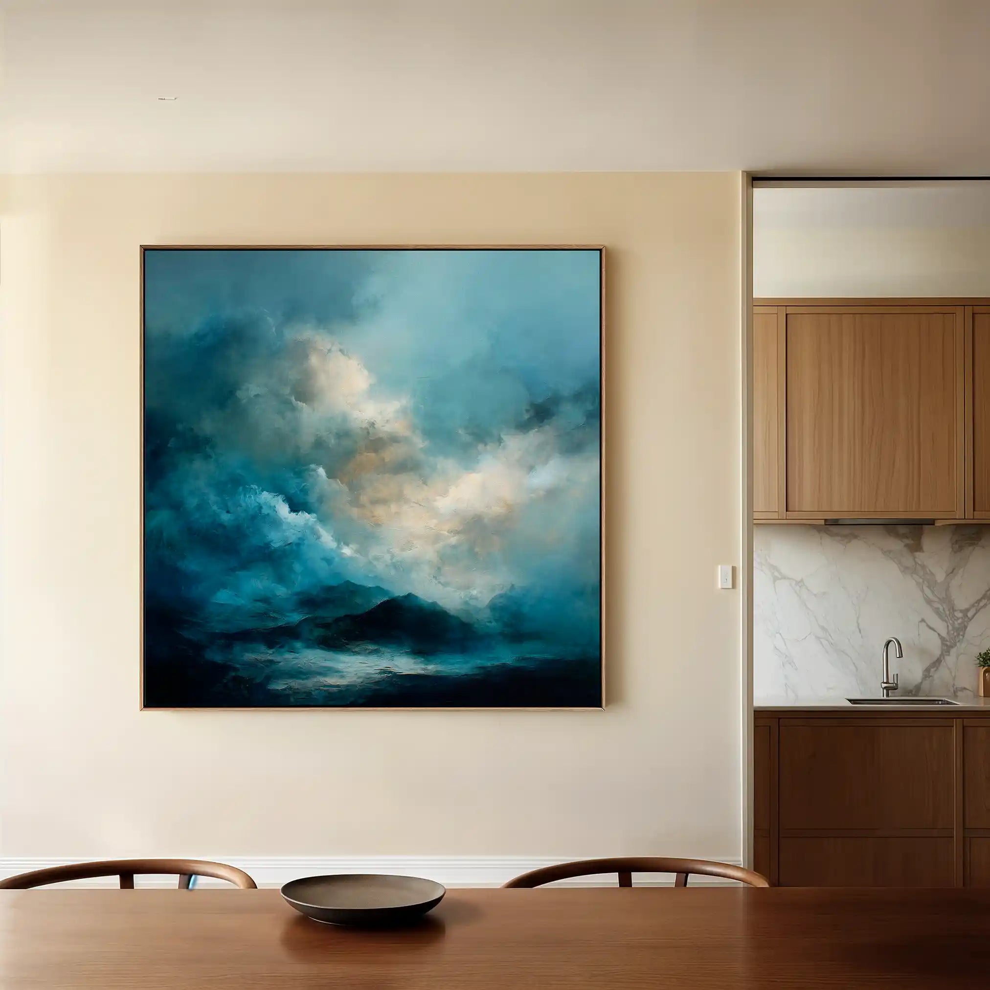 Abstract 705 Canvas Art 60 x 60 cm / Stretched on hidden frame