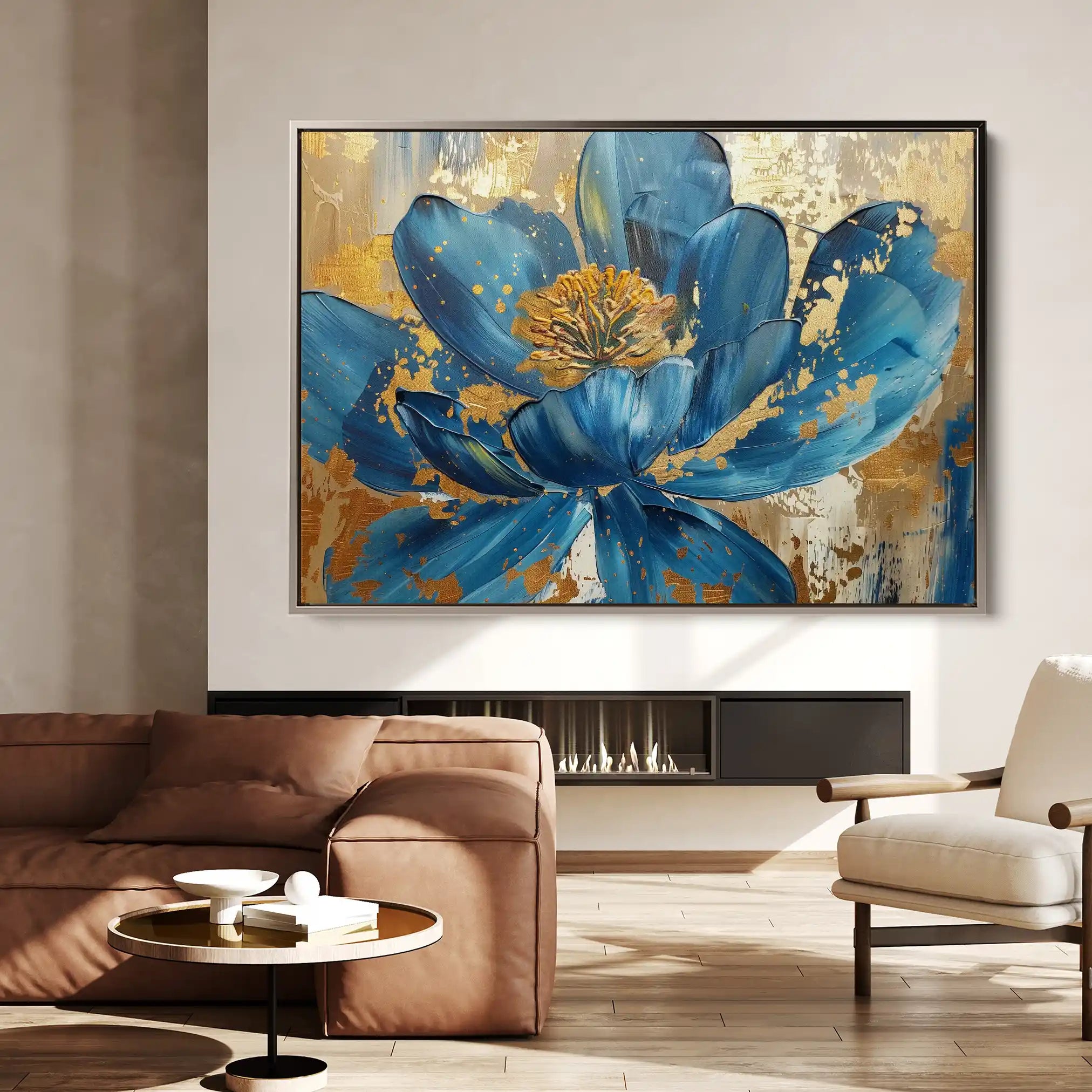 Floral Canvas Wall Art WAD705-F 90 x 60 cm / Stretched on hidden frame