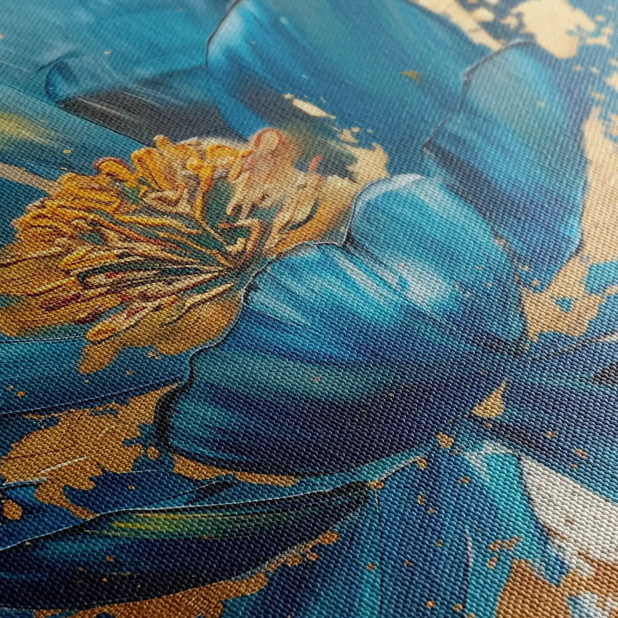 Floral Canvas Wall Art WAD705-F 90 x 60 cm / Stretched on hidden frame