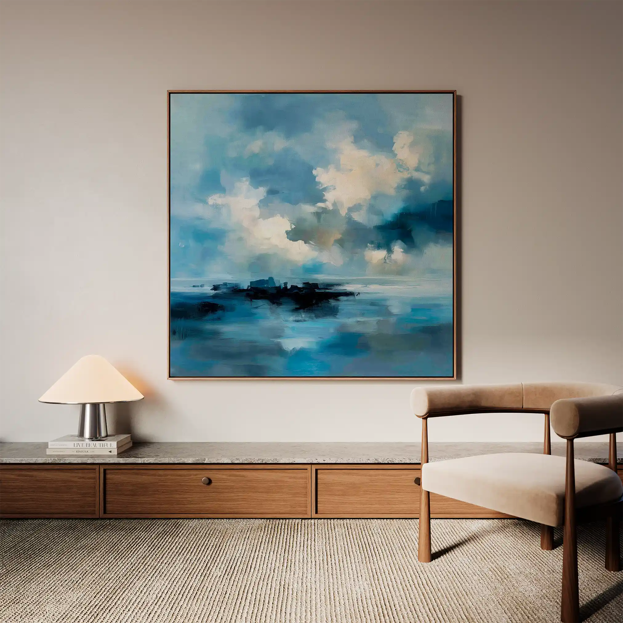 Abstract 706 Canvas Art 60 x 60 cm / Stretched on hidden frame