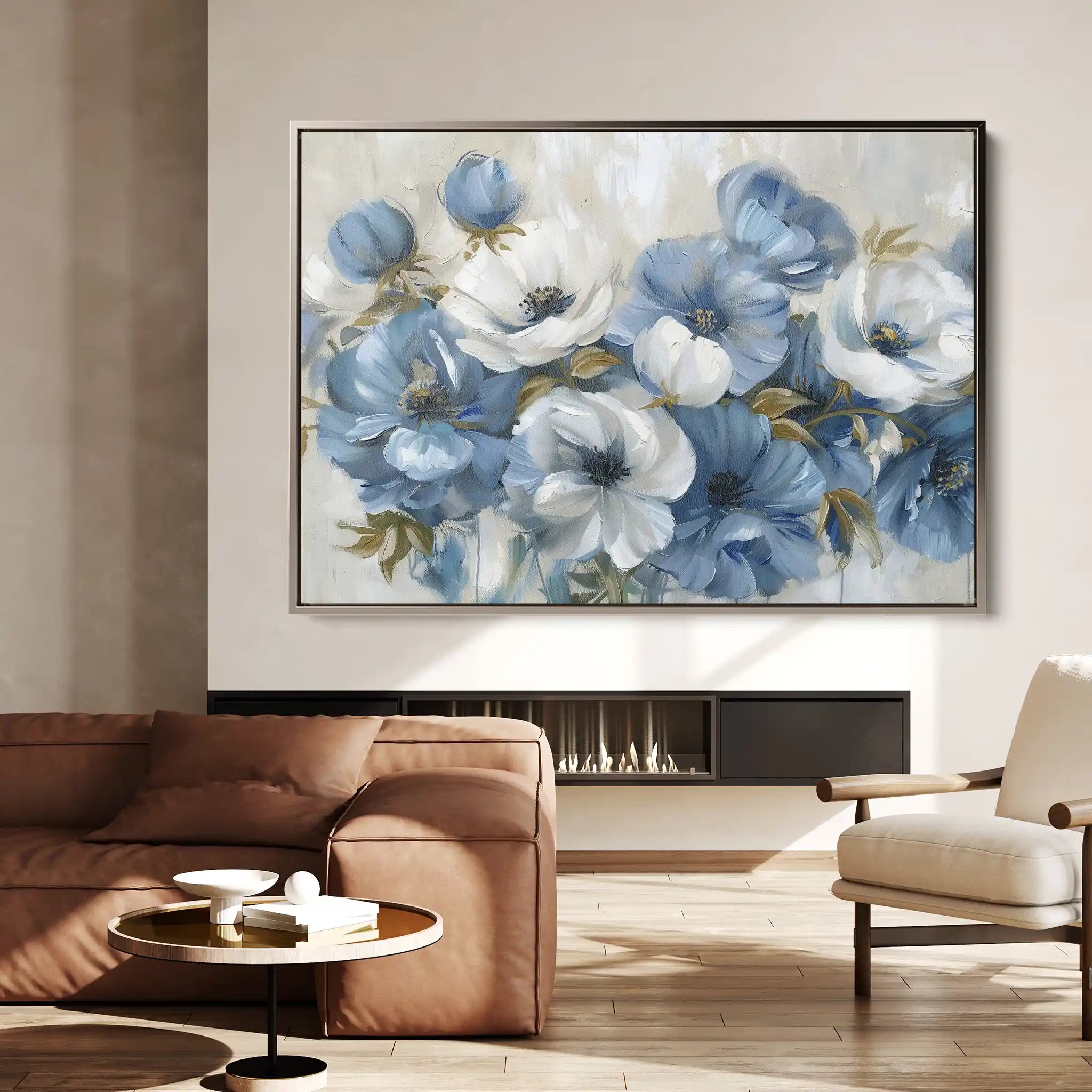 Floral Canvas Wall Art WAD706-F 90 x 60 cm / Stretched on hidden frame