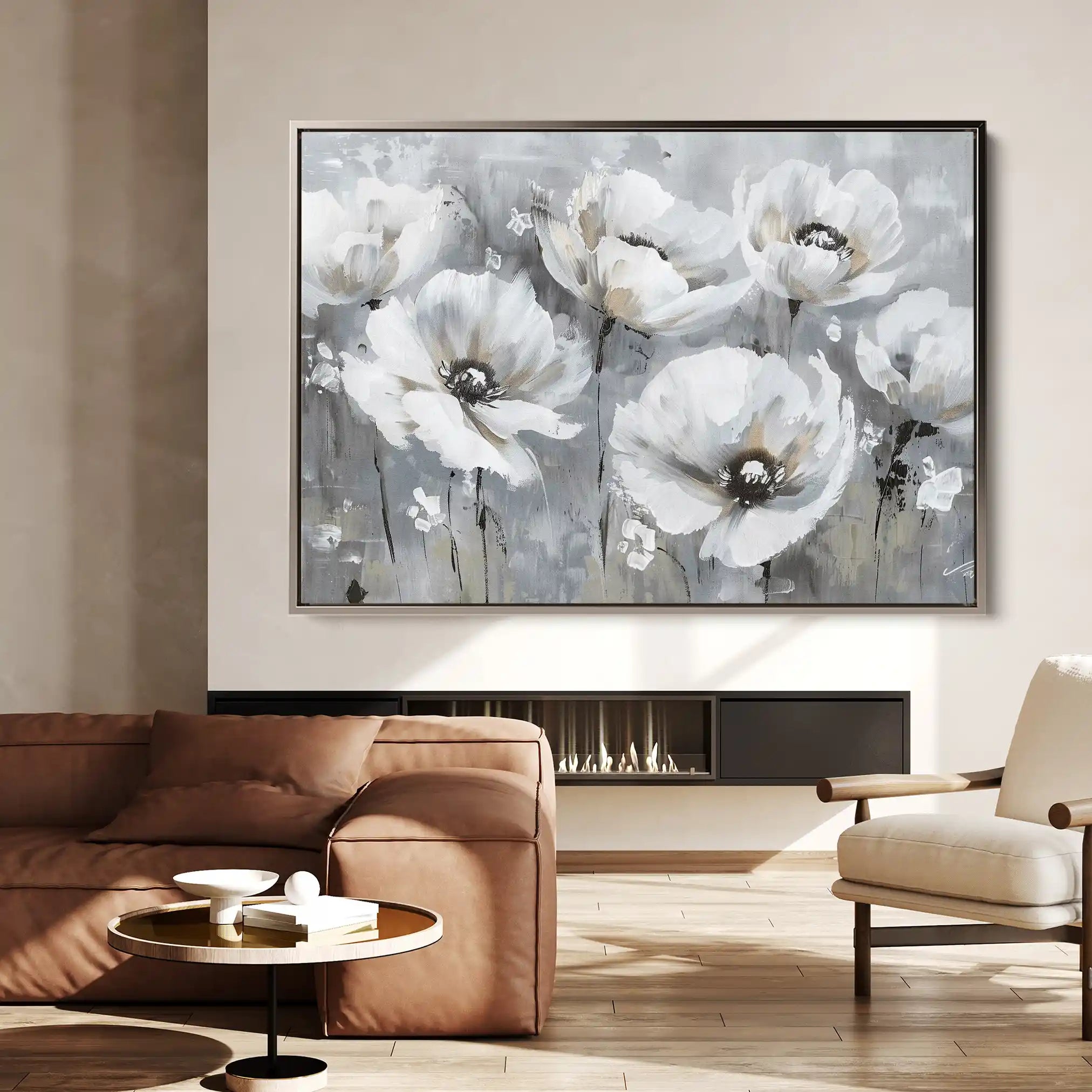 Floral Canvas Wall Art WAD707-F 90 x 60 cm / Stretched on hidden frame