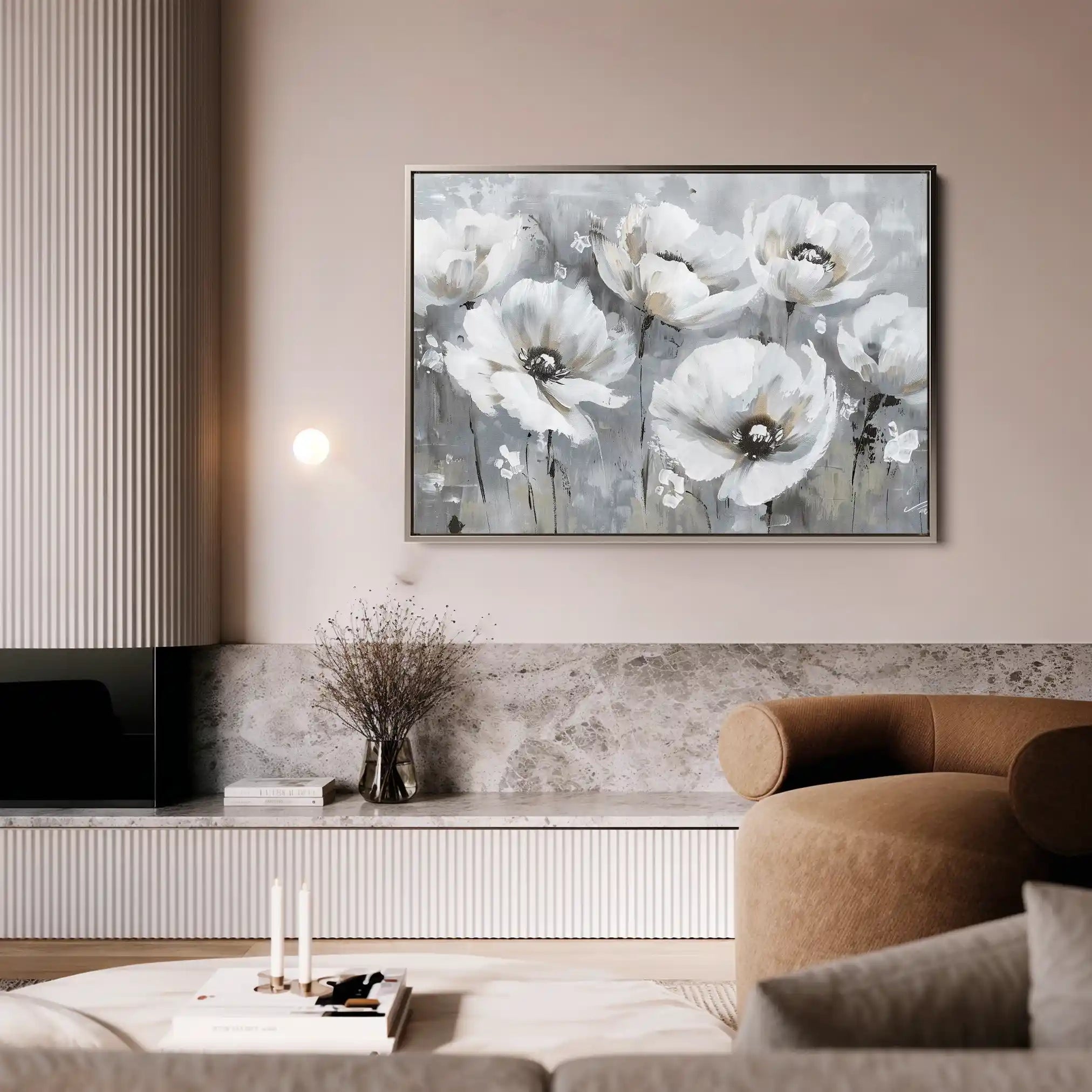 Floral Canvas Wall Art WAD707-F 90 x 60 cm / Stretched on hidden frame