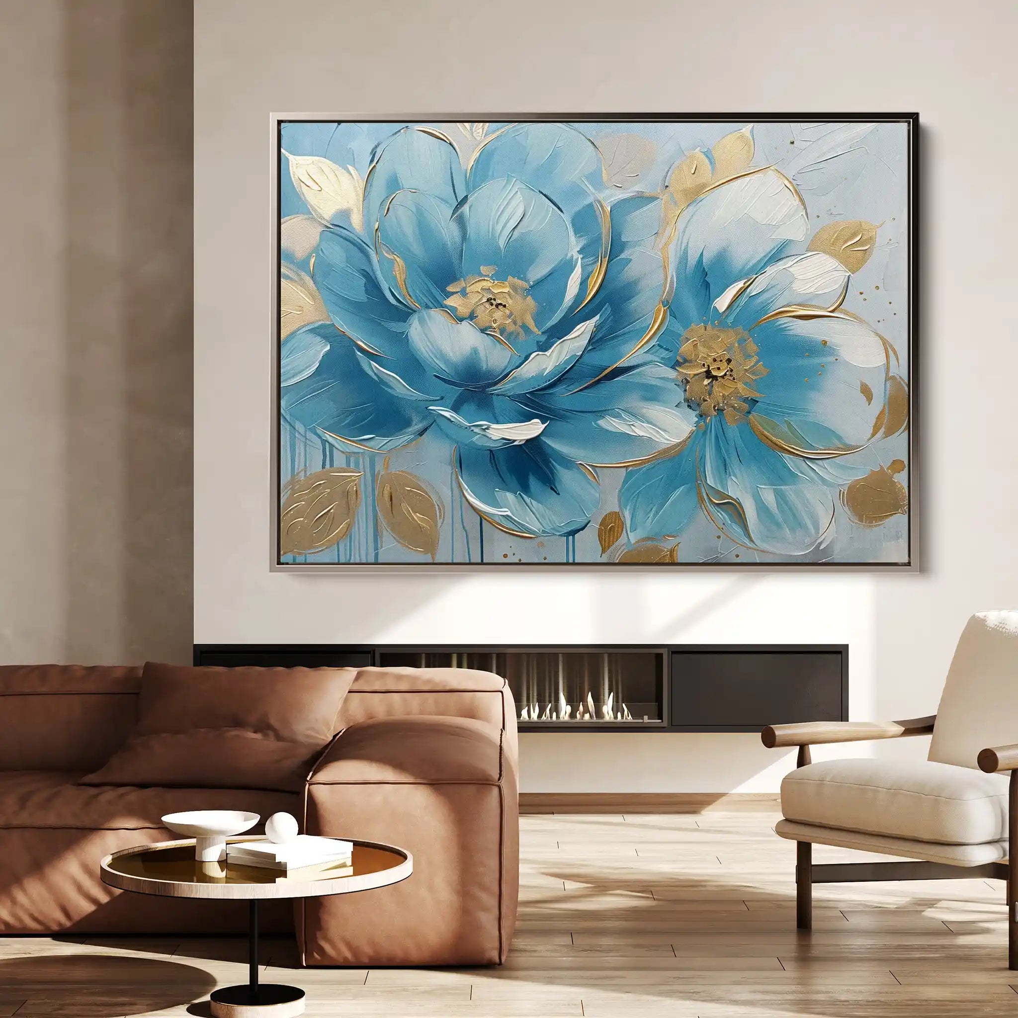 Floral Canvas Wall Art WAD709-F 90 x 60 cm / Stretched on hidden frame