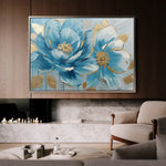 Floral Canvas Wall Art WAD709-F 90 x 60 cm / Stretched on hidden frame