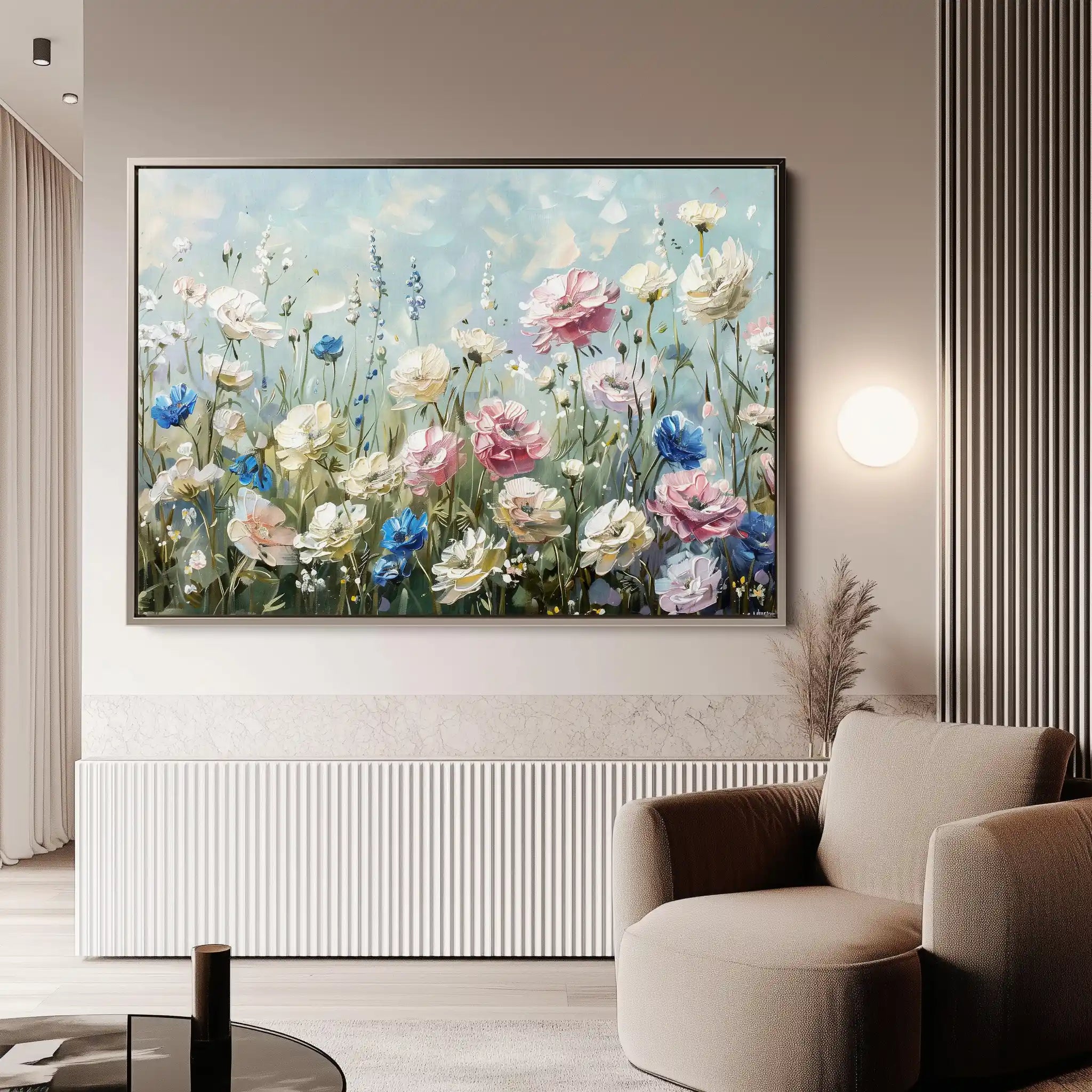 Floral Canvas Wall Art WAD710-F 90 x 60 cm / Stretched on hidden frame