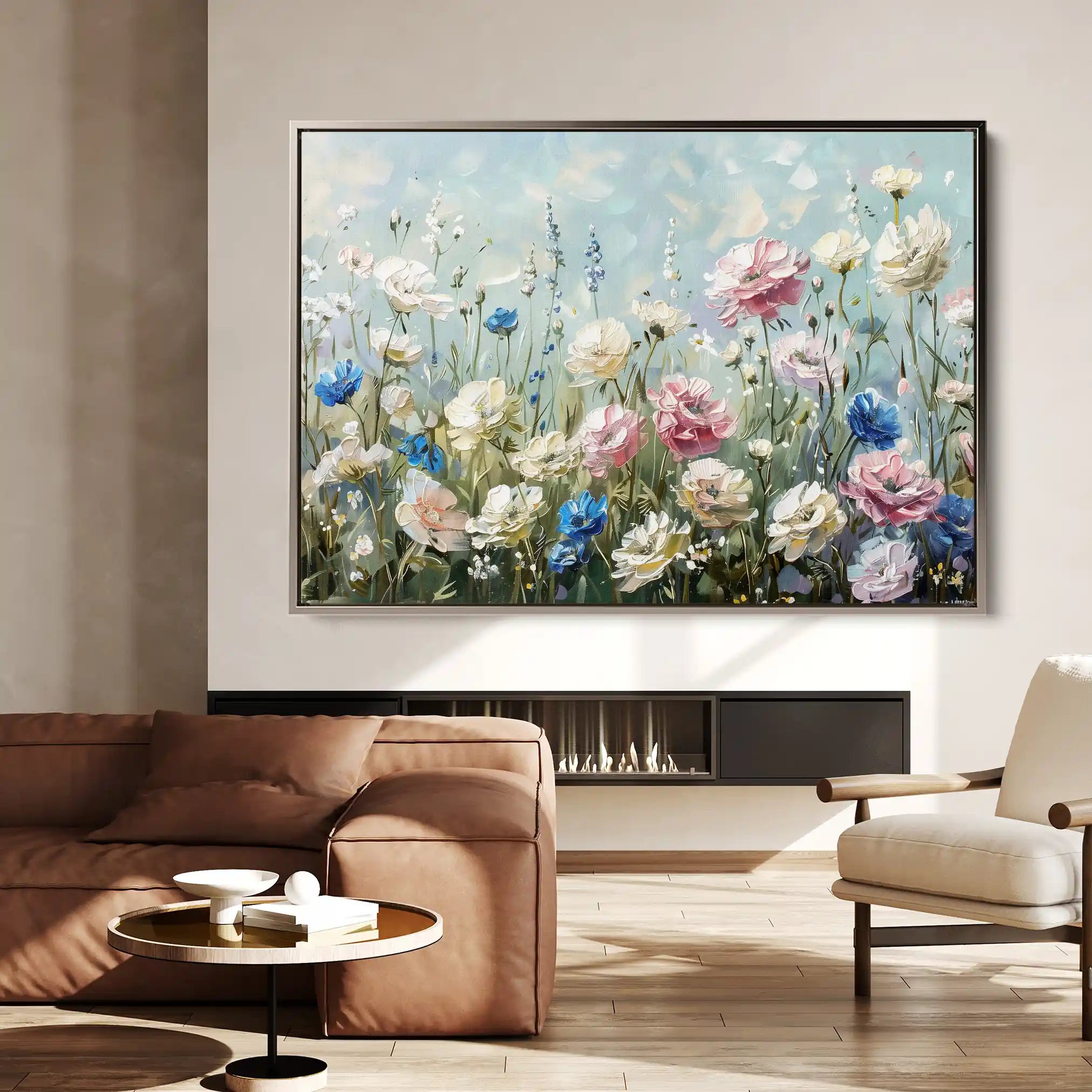 Floral Canvas Wall Art WAD710-F 90 x 60 cm / Stretched on hidden frame