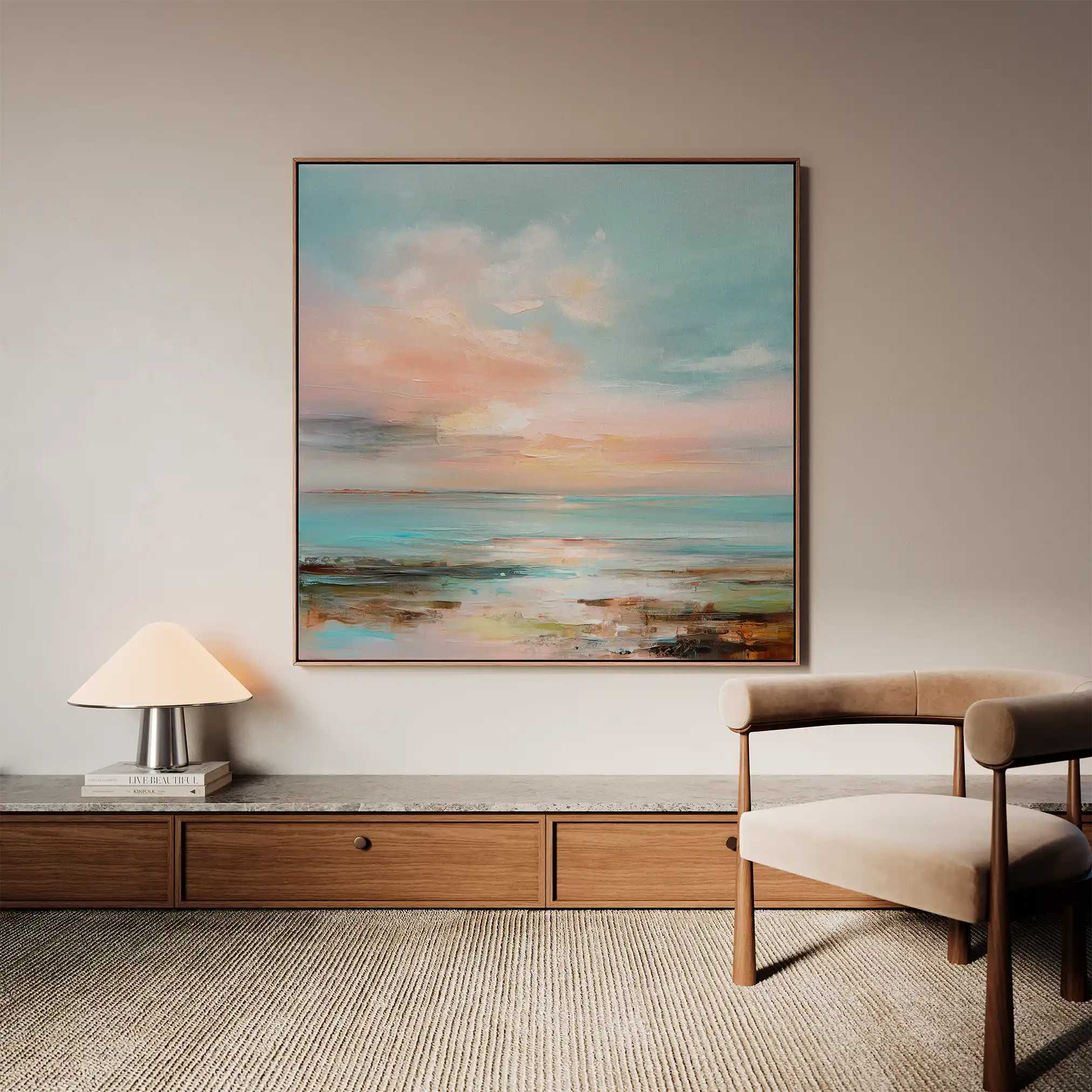 Abstract 714 Canvas Art 60 x 60 cm / Stretched on hidden frame