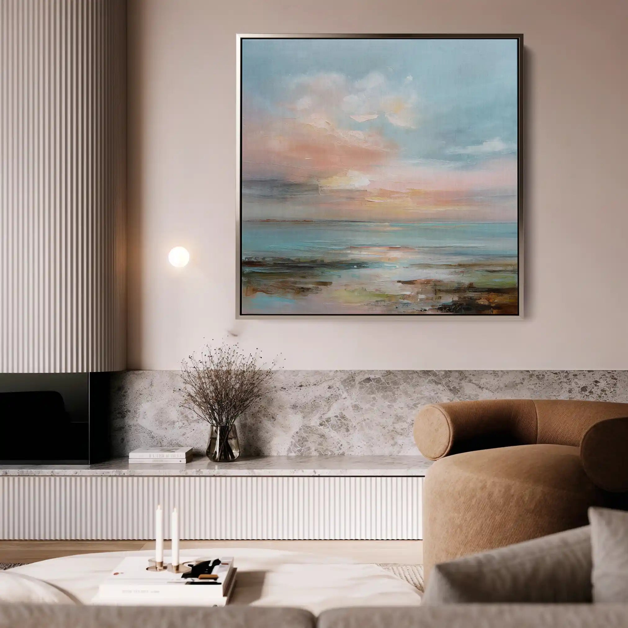 Abstract 714 Canvas Art 60 x 60 cm / Stretched on hidden frame