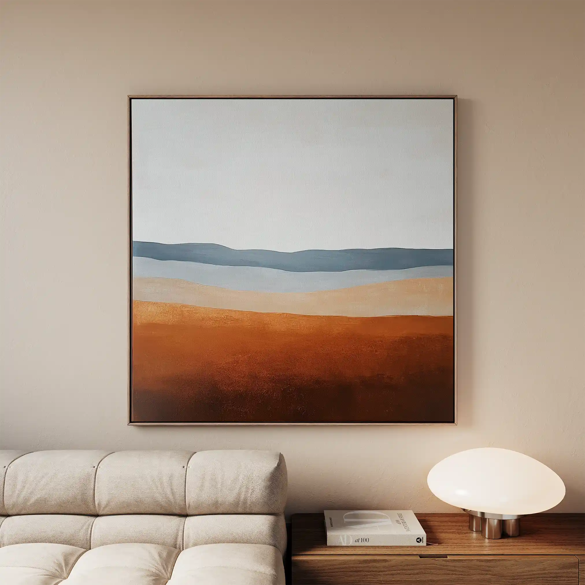Abstract Canvas Wall Art WAD718-A 80 x 80 cm / Stretched on hidden frame