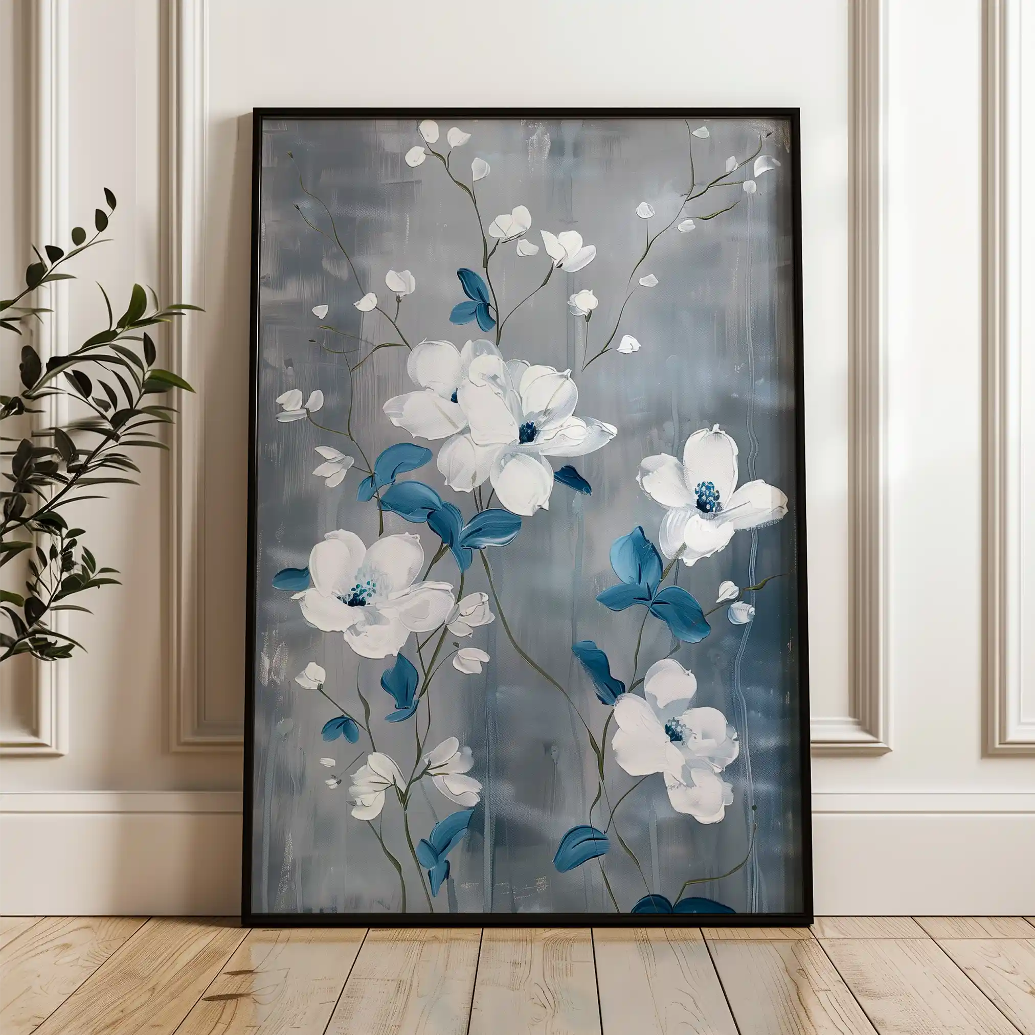 Floral Canvas Wall Art WAD722-F 90 x 60 cm / Stretched on hidden frame