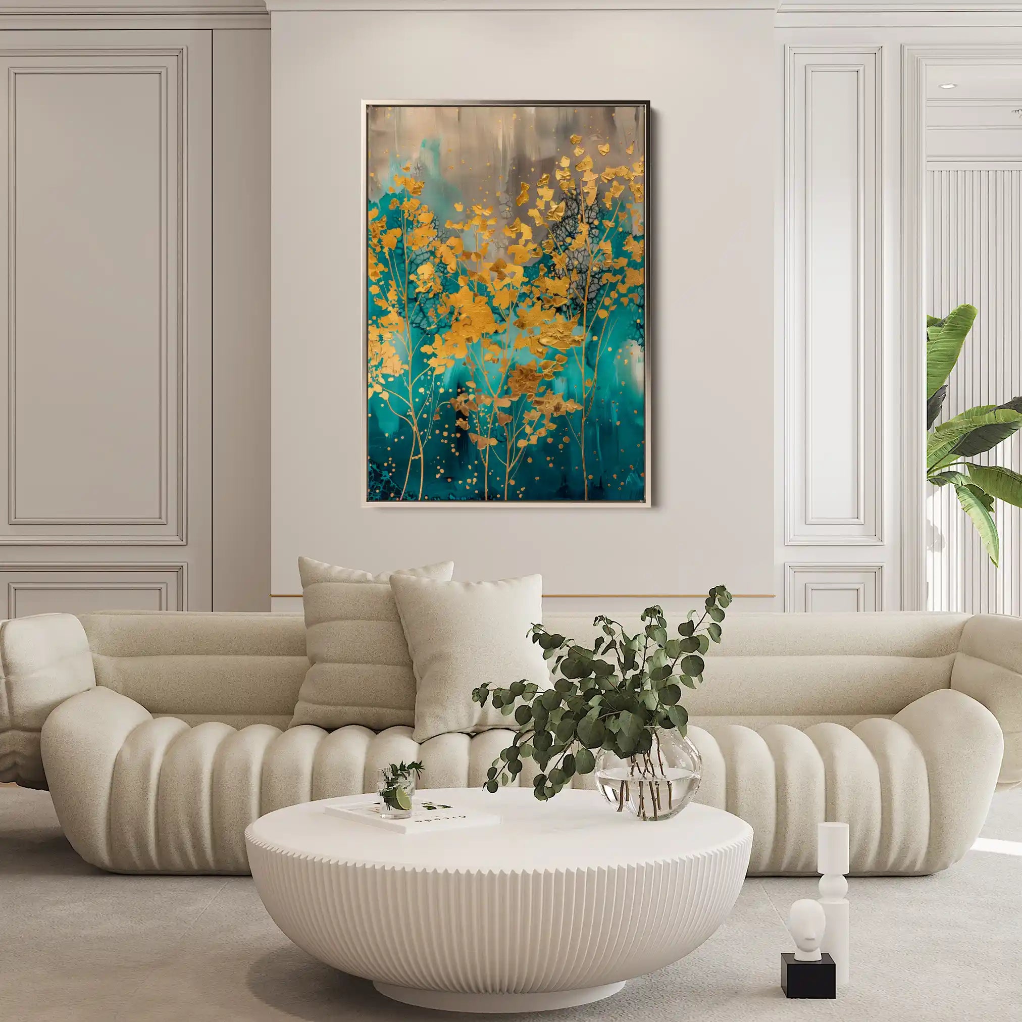Floral Canvas Wall Art WAD724-F 90 x 60 cm / Stretched on hidden frame