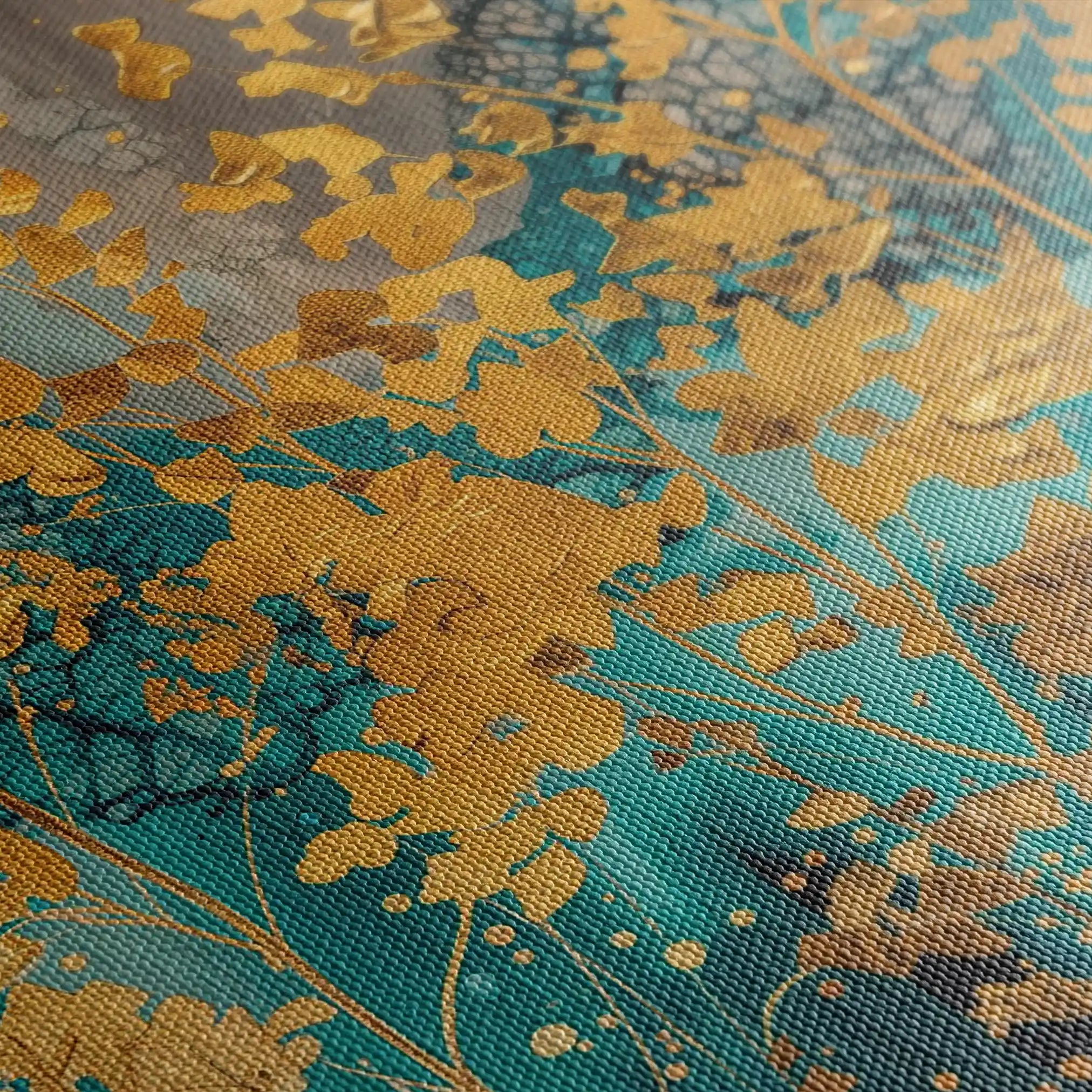 Floral Canvas Wall Art WAD724-F 90 x 60 cm / Stretched on hidden frame