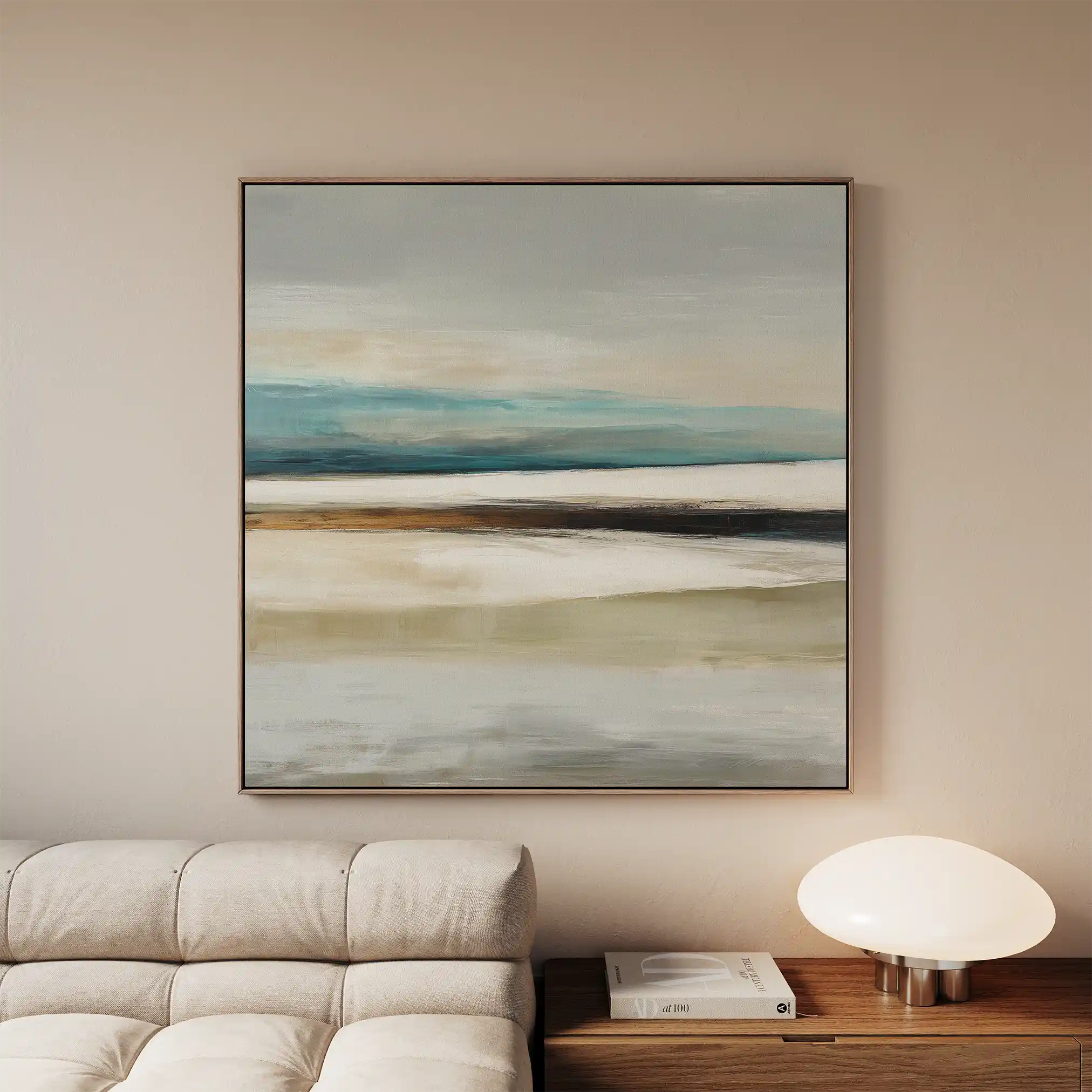 Abstract Canvas Wall Art WAD725-A 80 x 80 cm / Stretched on hidden frame