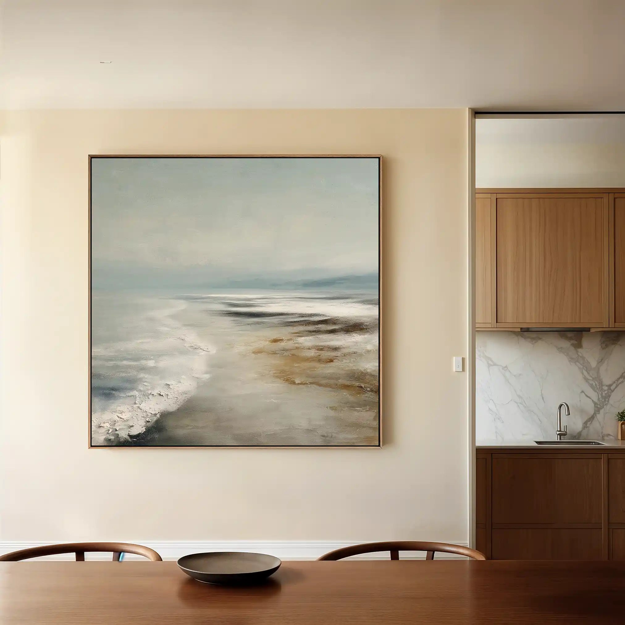 Abstract Canvas Wall Art WAD727-A 80 x 80 cm / Stretched on hidden frame
