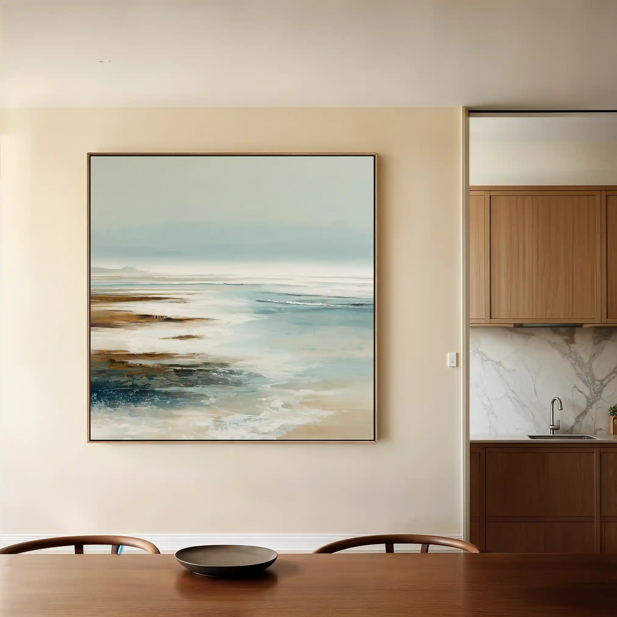 Abstract Canvas Wall Art WAD728-A 80 x 80 cm / Stretched on hidden frame