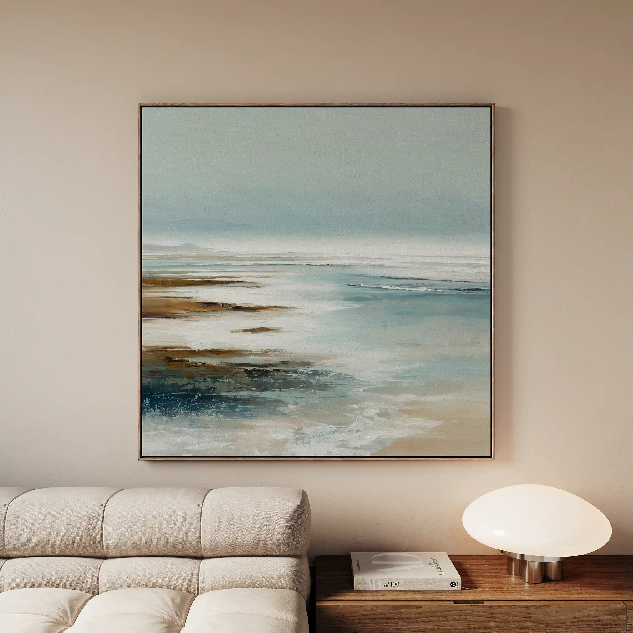 Abstract Canvas Wall Art WAD728-A 80 x 80 cm / Stretched on hidden frame