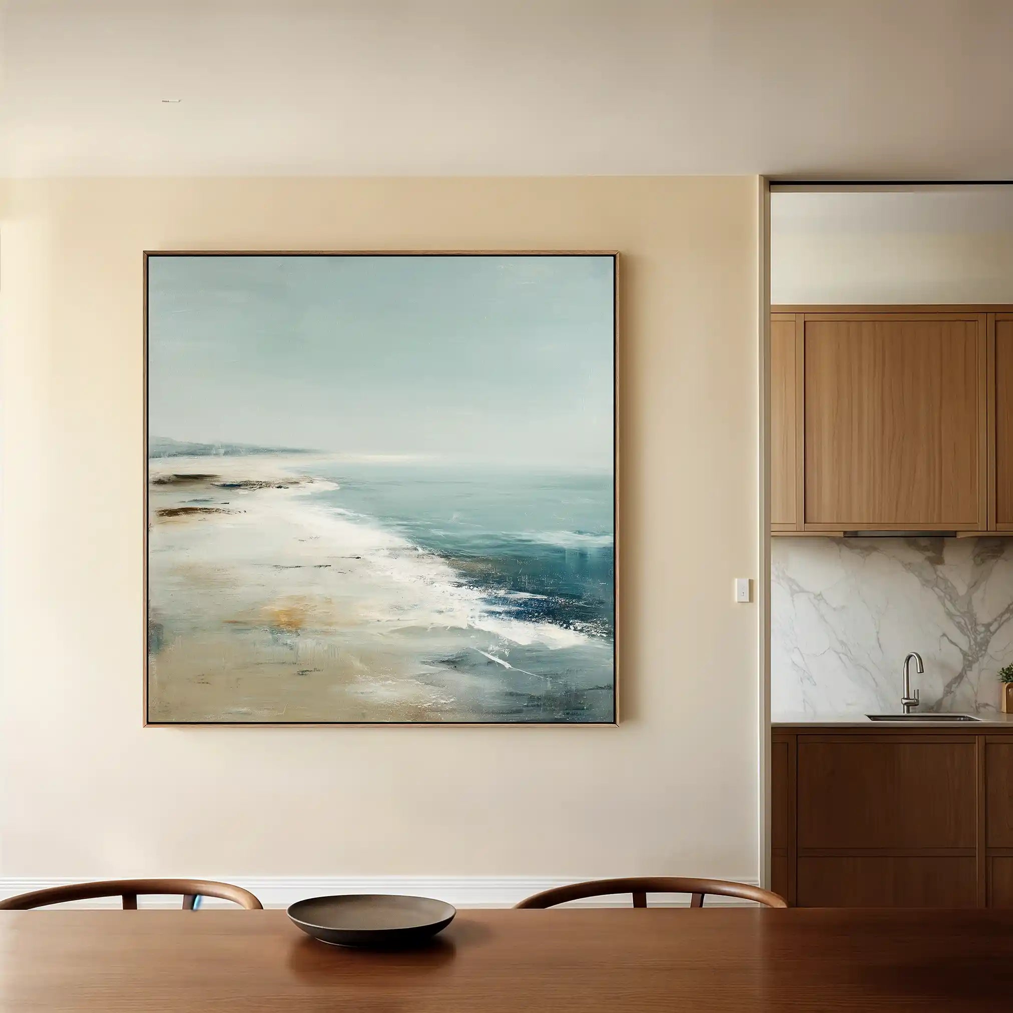 Abstract Canvas Wall Art WAD729-A 80 x 80 cm / Stretched on hidden frame