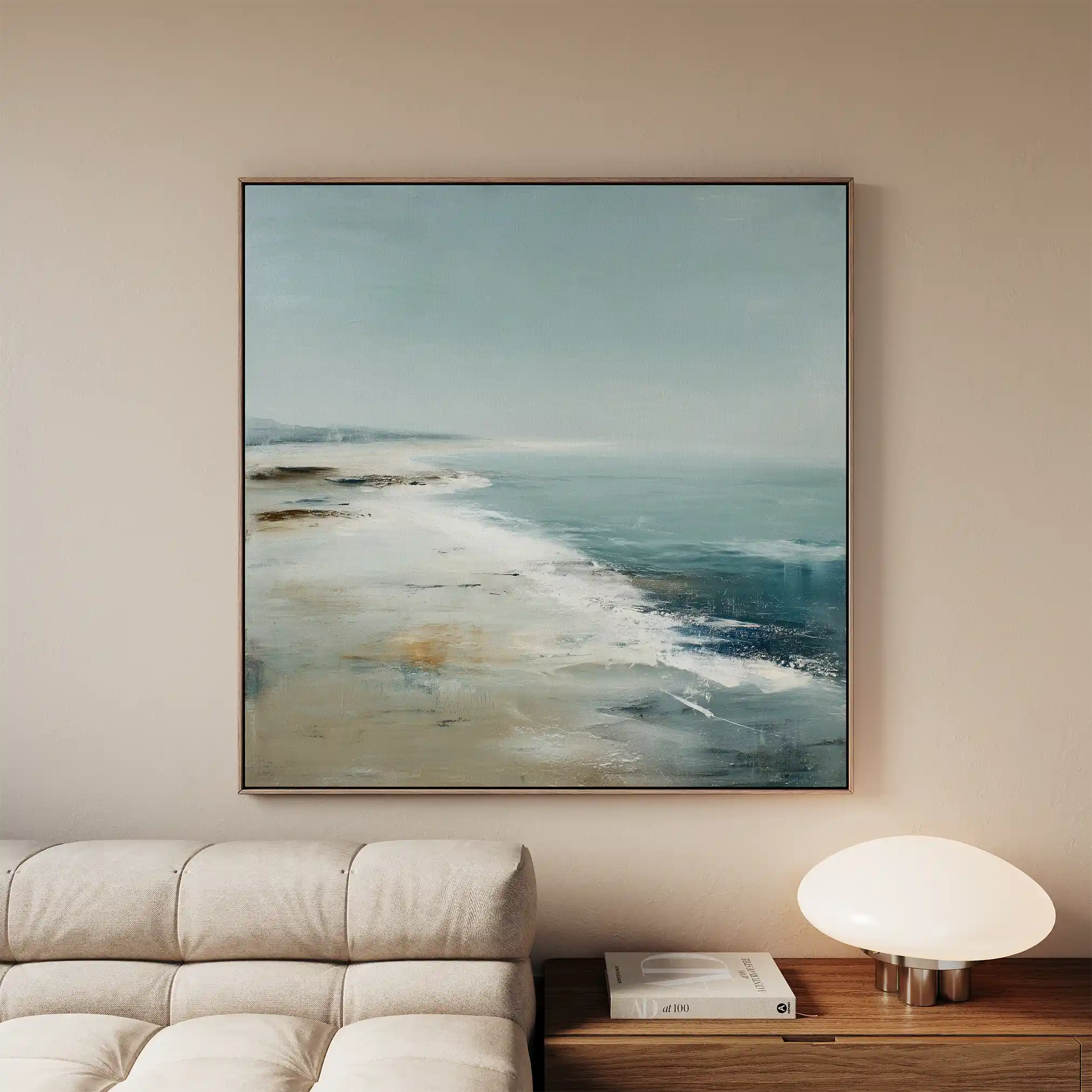 Abstract Canvas Wall Art WAD729-A 80 x 80 cm / Stretched on hidden frame