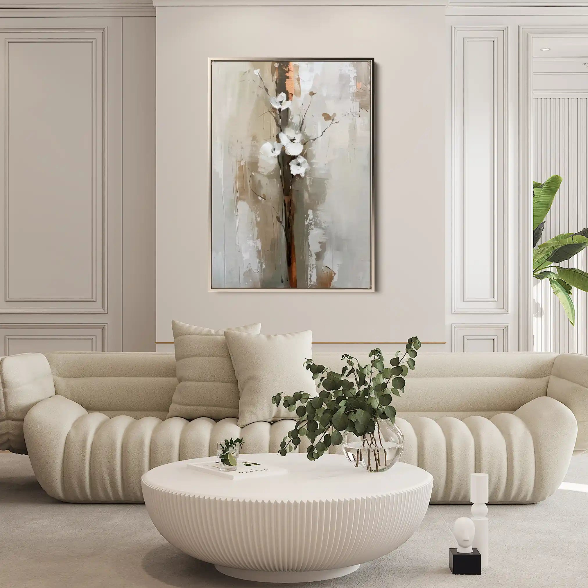 Floral Canvas Wall Art WAD729-F 90 x 60 cm / Stretched on hidden frame