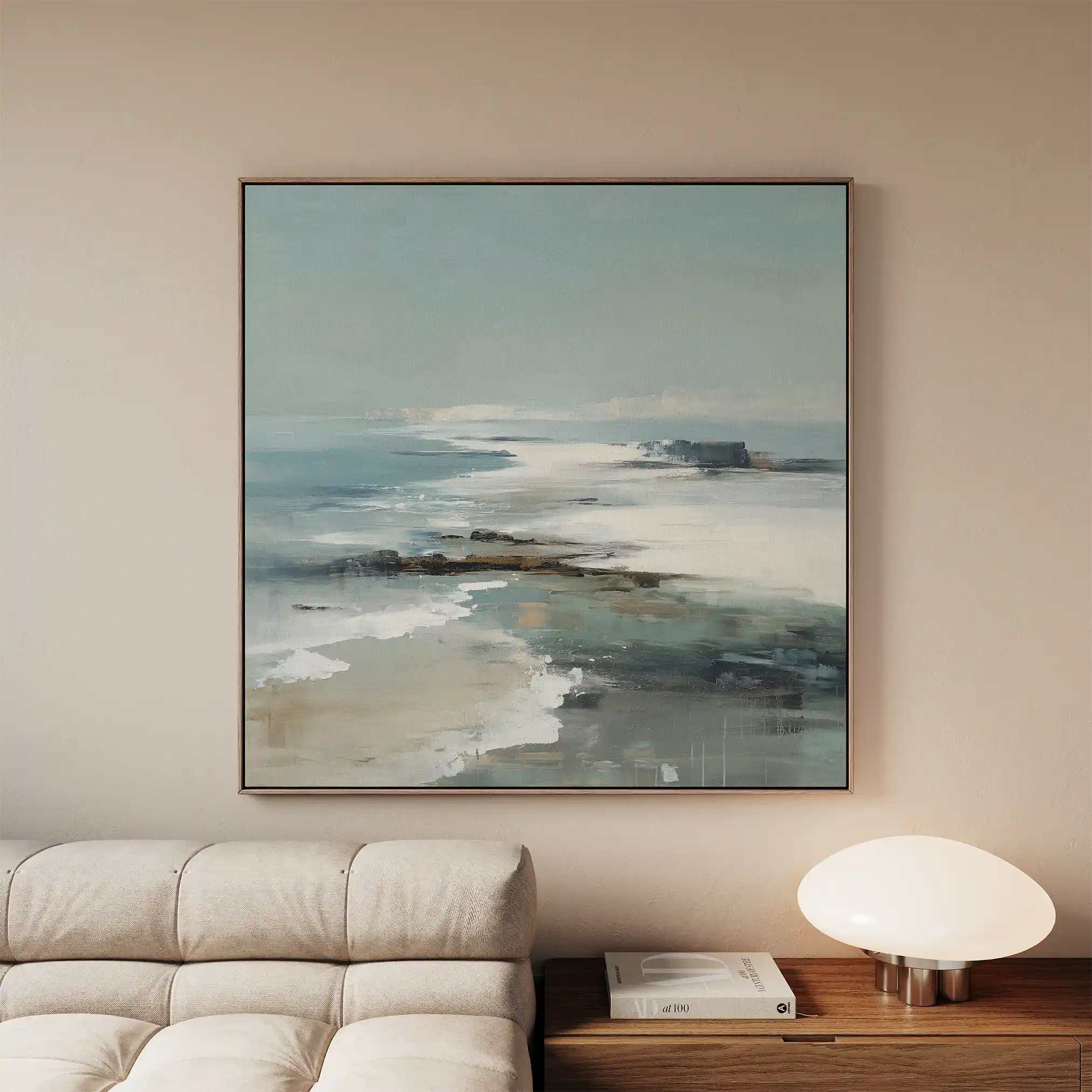 Abstract Canvas Wall Art WAD730-A 80 x 80 cm / Stretched on hidden frame