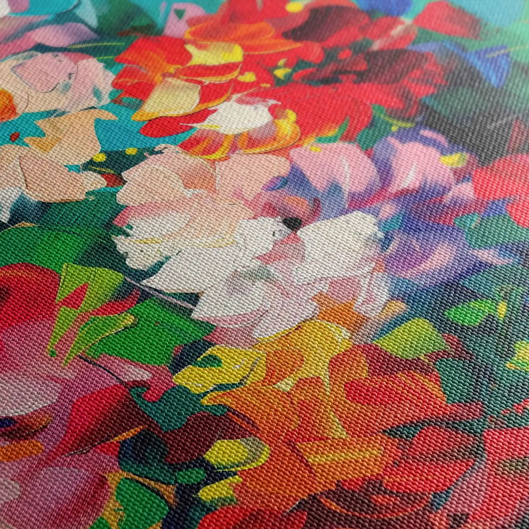 Floral Canvas Wall Art WAD733-F 90 x 60 cm / Stretched on hidden frame