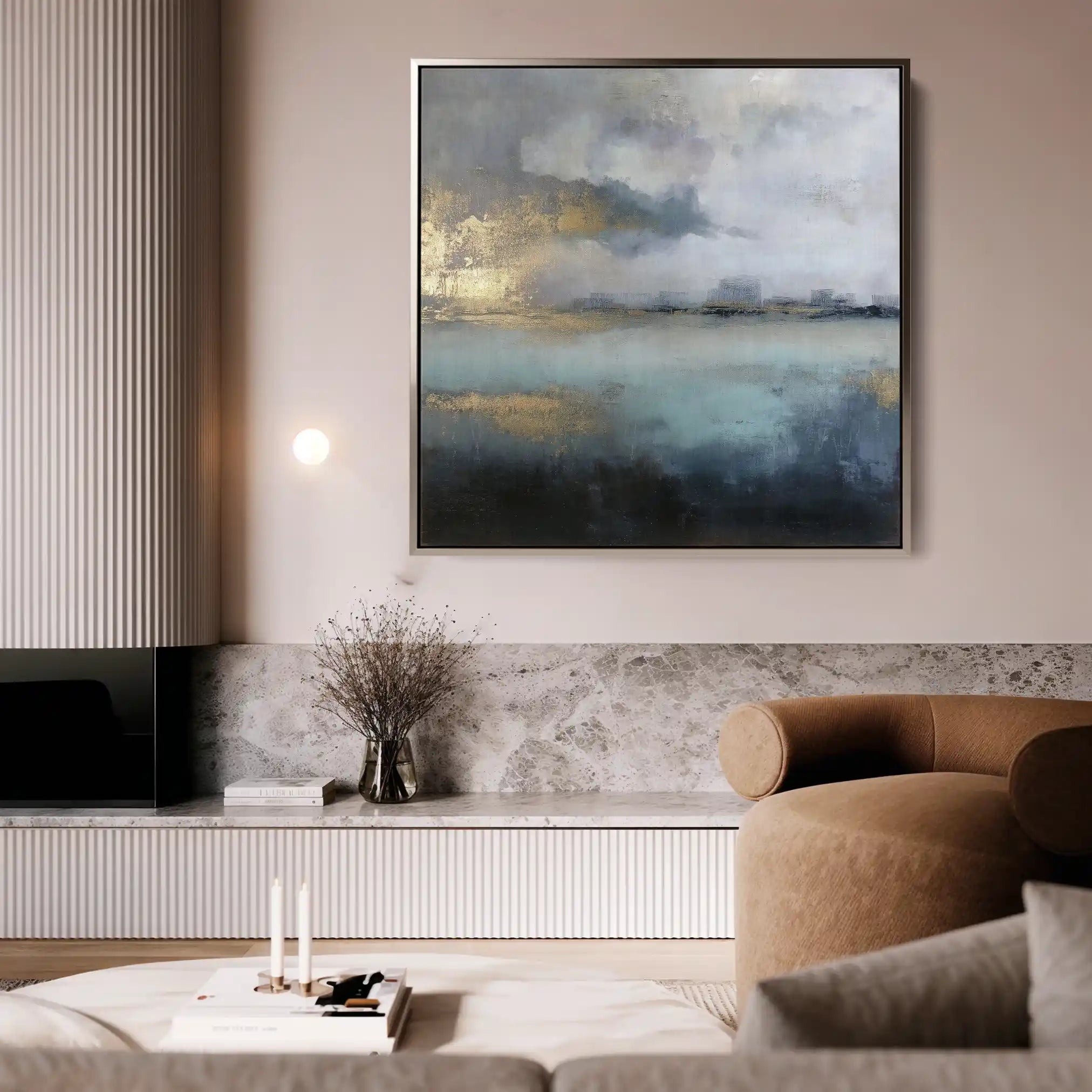 Abstract 735 Canvas Art 60 x 60 cm / Stretched on hidden frame