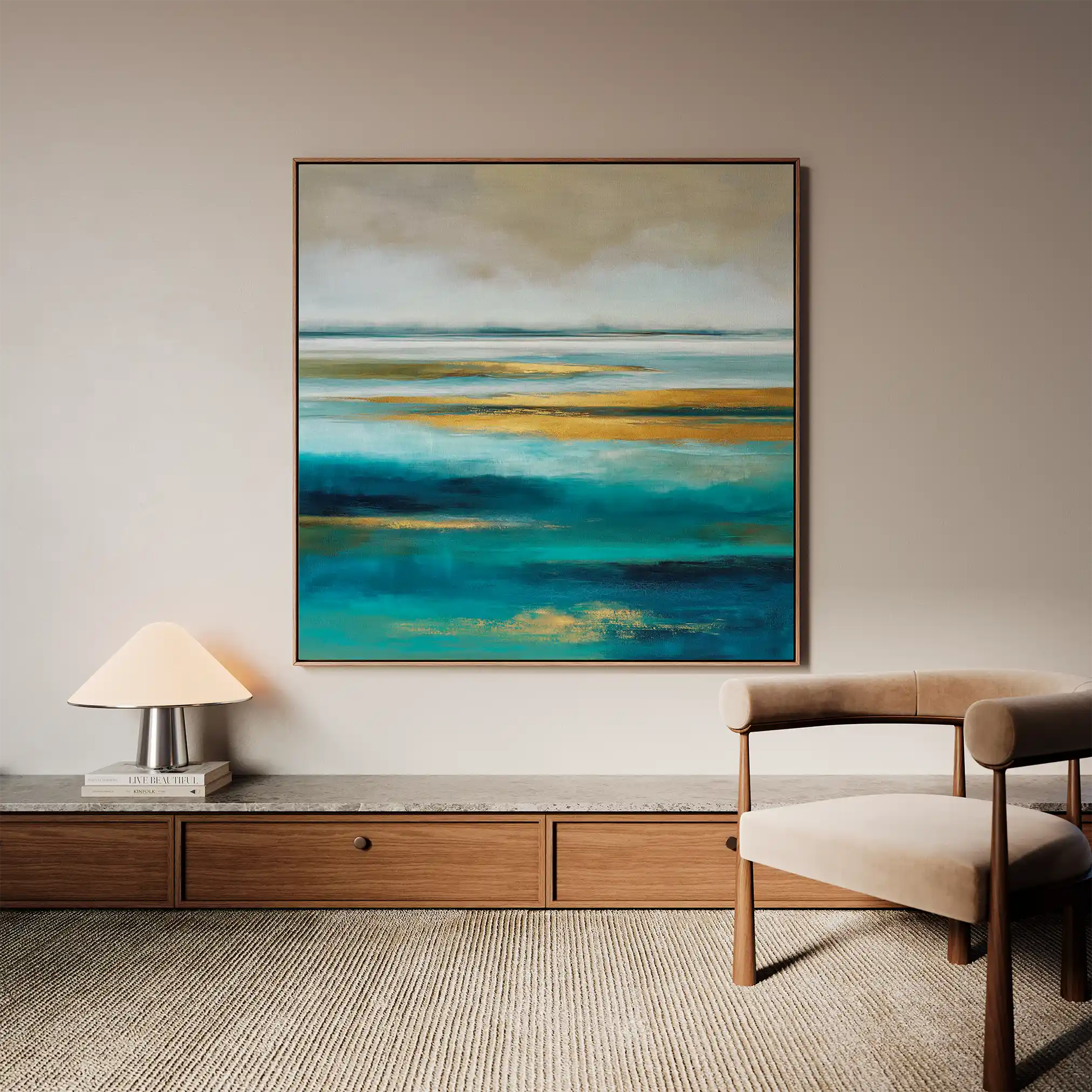 Abstract 737 Canvas Art 60 x 60 cm / Stretched on hidden frame
