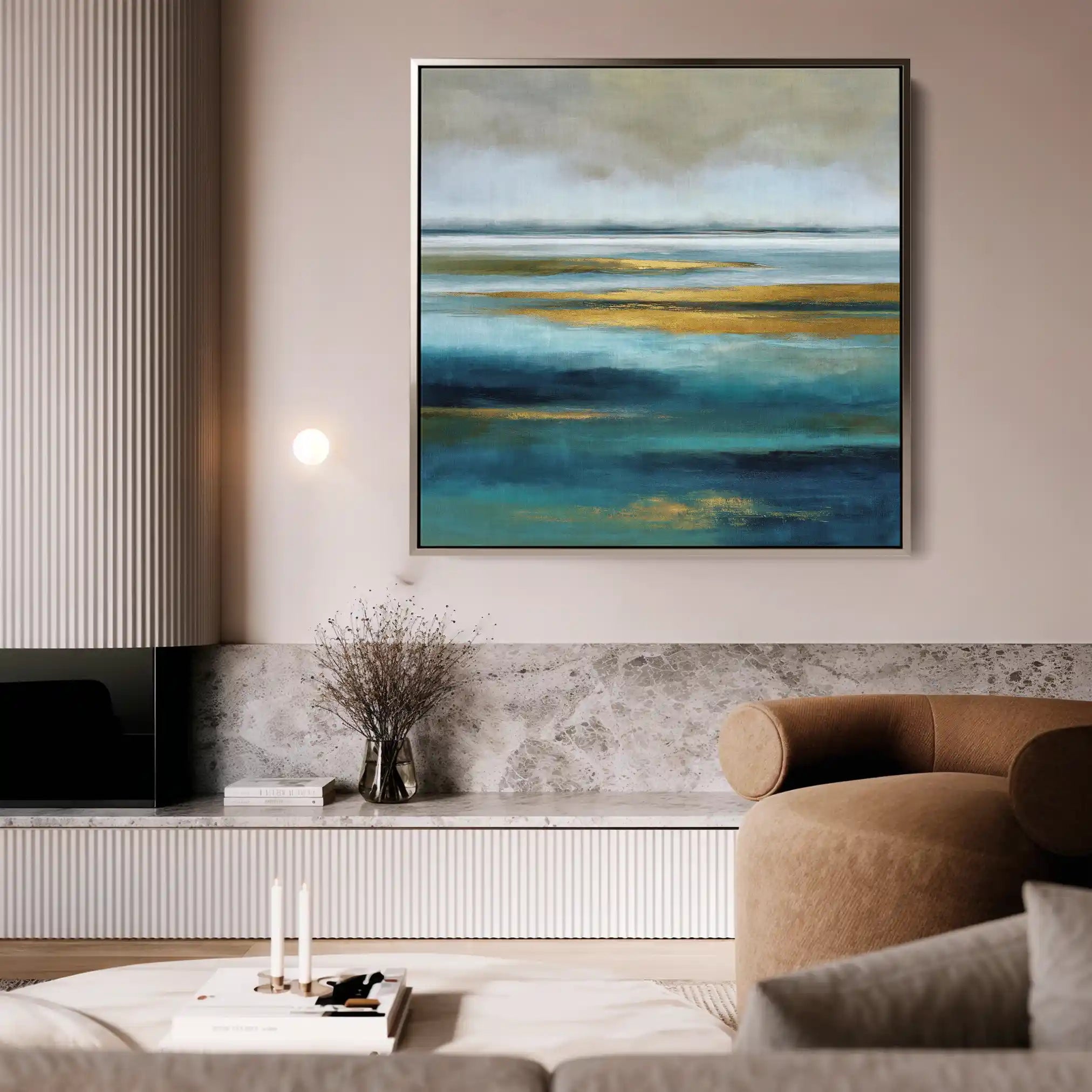 Abstract 737 Canvas Art 60 x 60 cm / Stretched on hidden frame