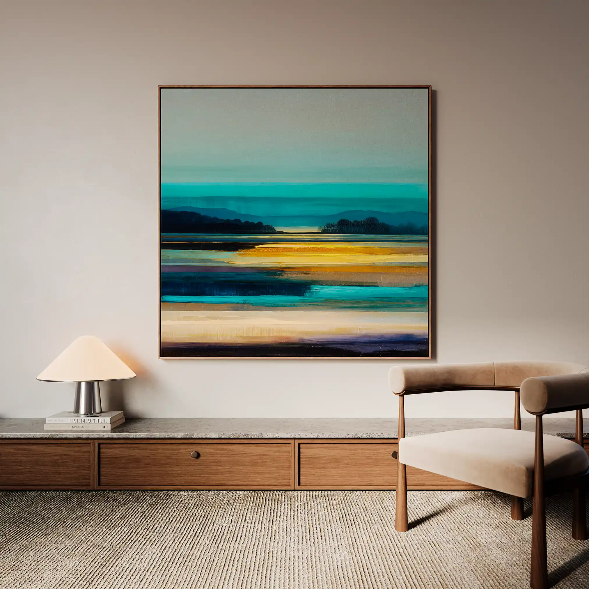 Abstract 739 Canvas Art 60 x 60 cm / Stretched on hidden frame