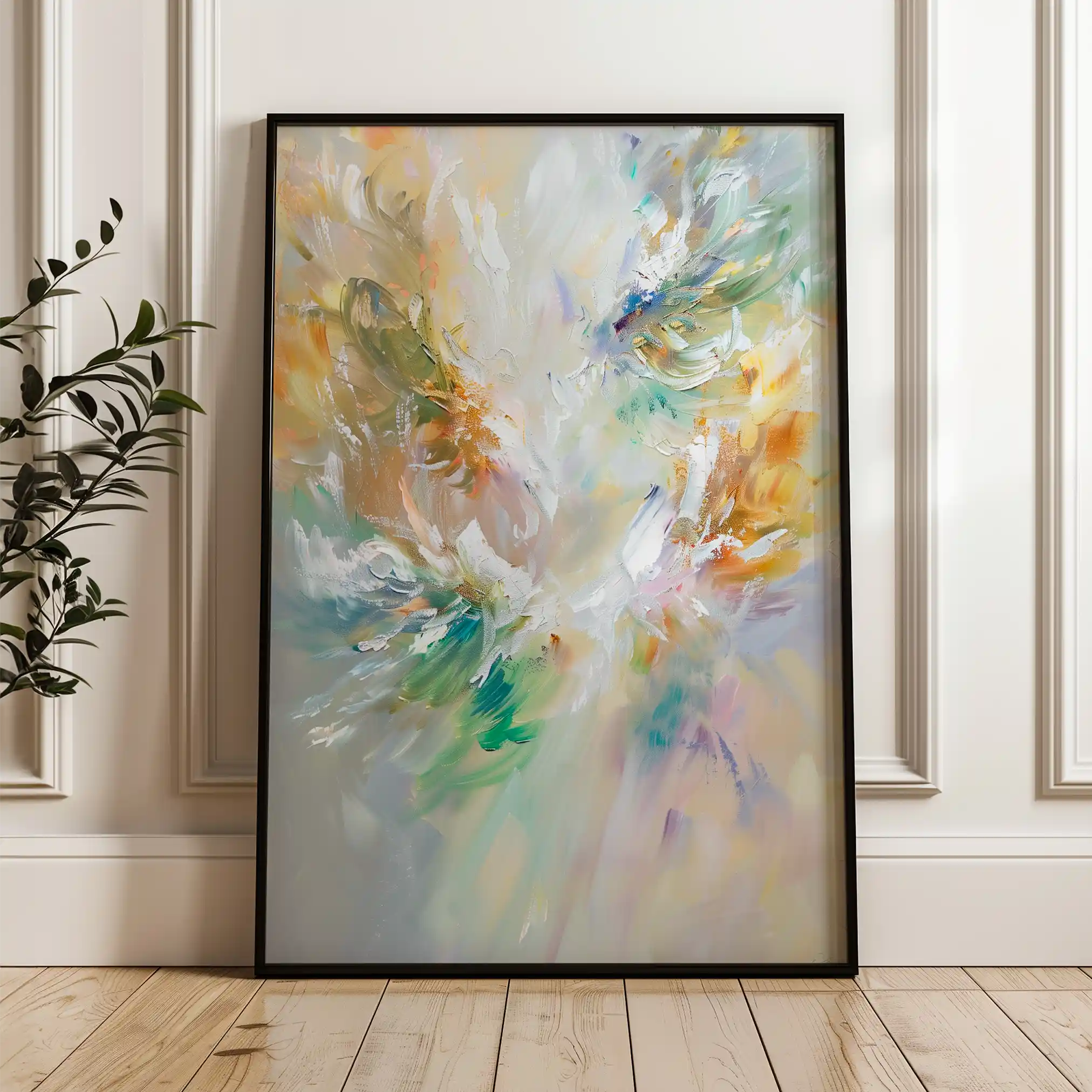 Floral Canvas Wall Art WAD740-F 90 x 60 cm / Stretched on hidden frame