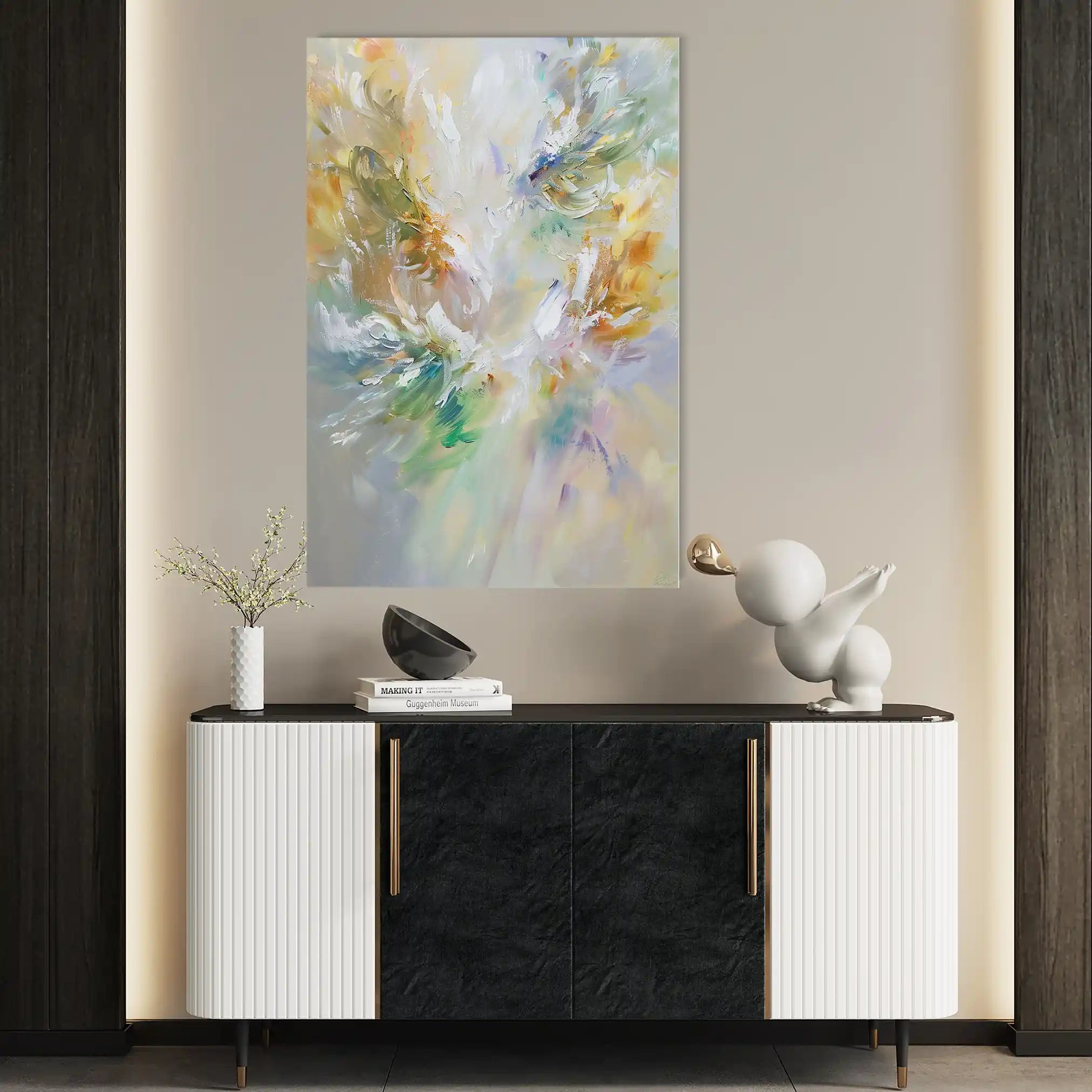 Floral Canvas Wall Art WAD740-F 90 x 60 cm / Stretched on hidden frame