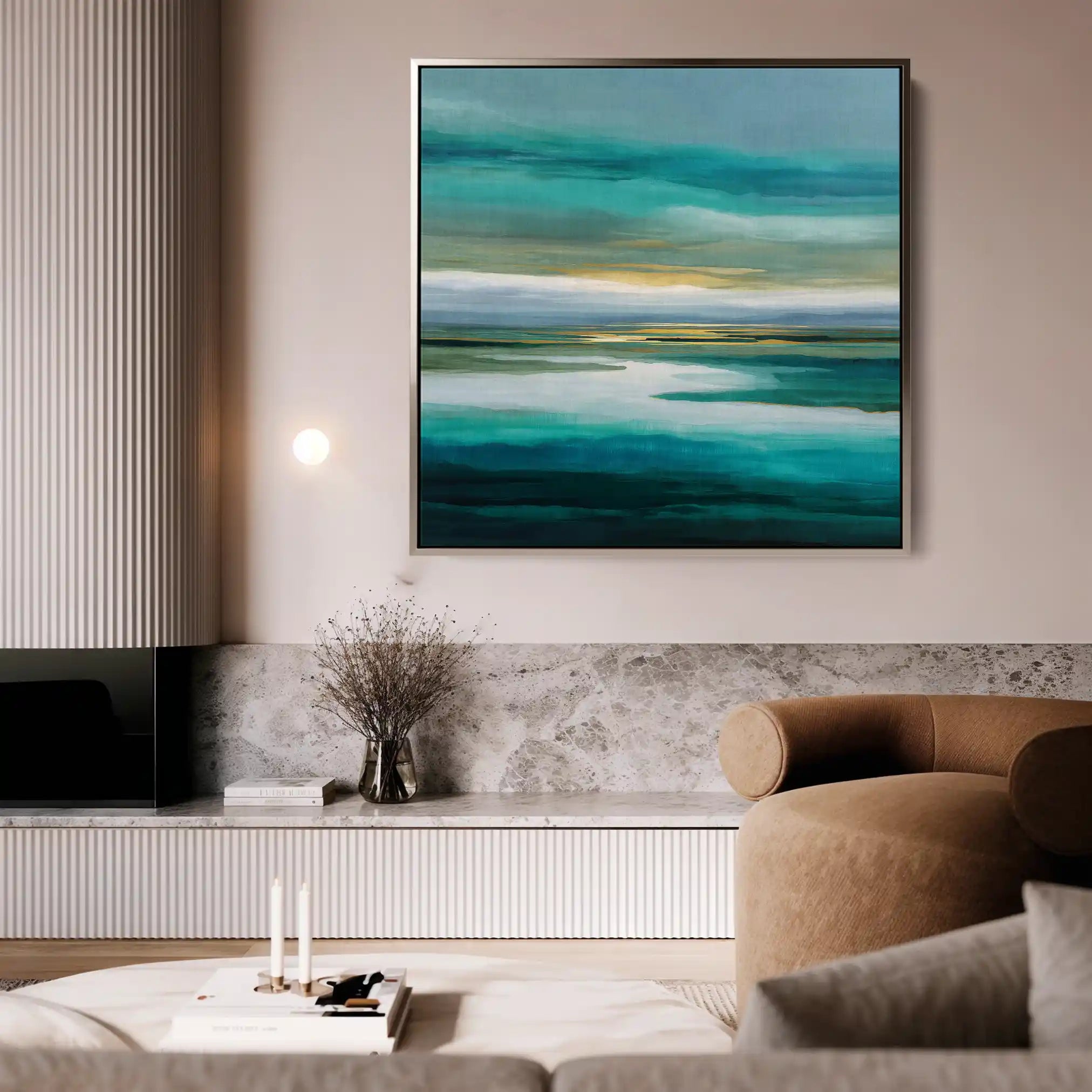 Abstract 741 Canvas Art 60 x 60 cm / Stretched on hidden frame