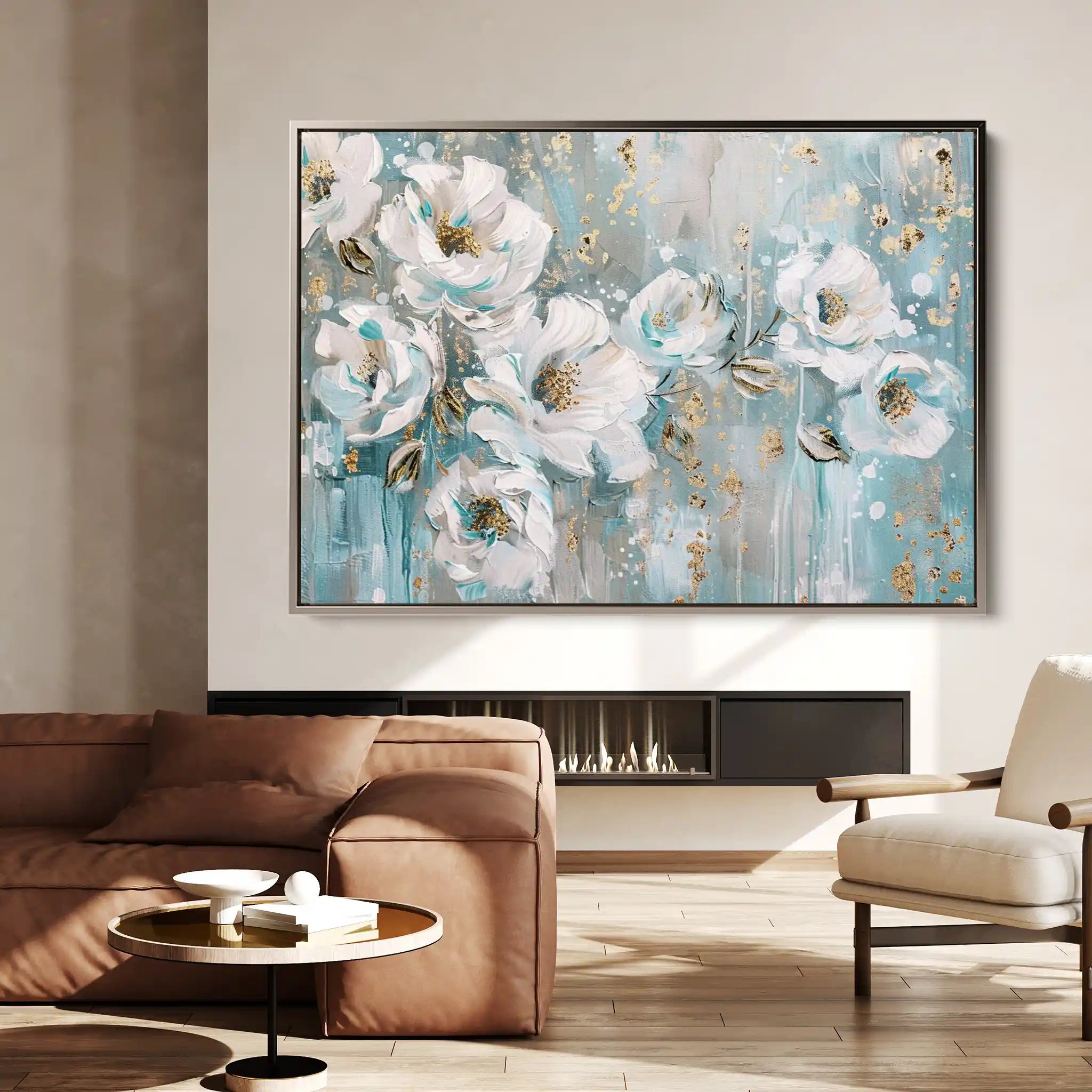 Floral Canvas Wall Art WAD742-F 90 x 60 cm / Stretched on hidden frame