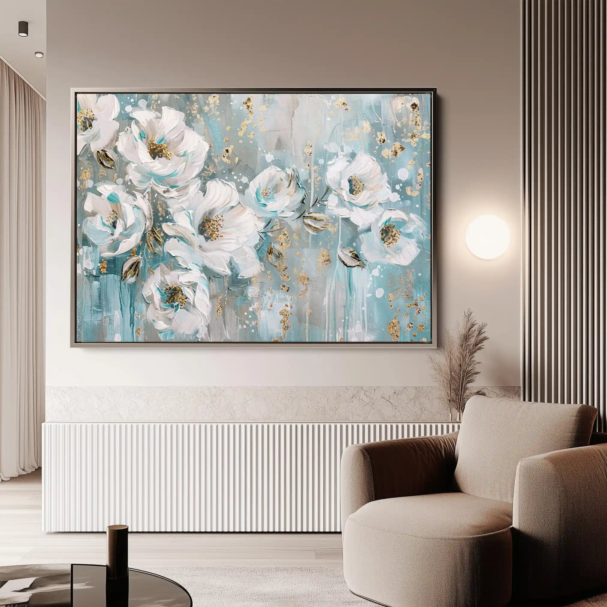 Floral Canvas Wall Art WAD742-F 90 x 60 cm / Stretched on hidden frame