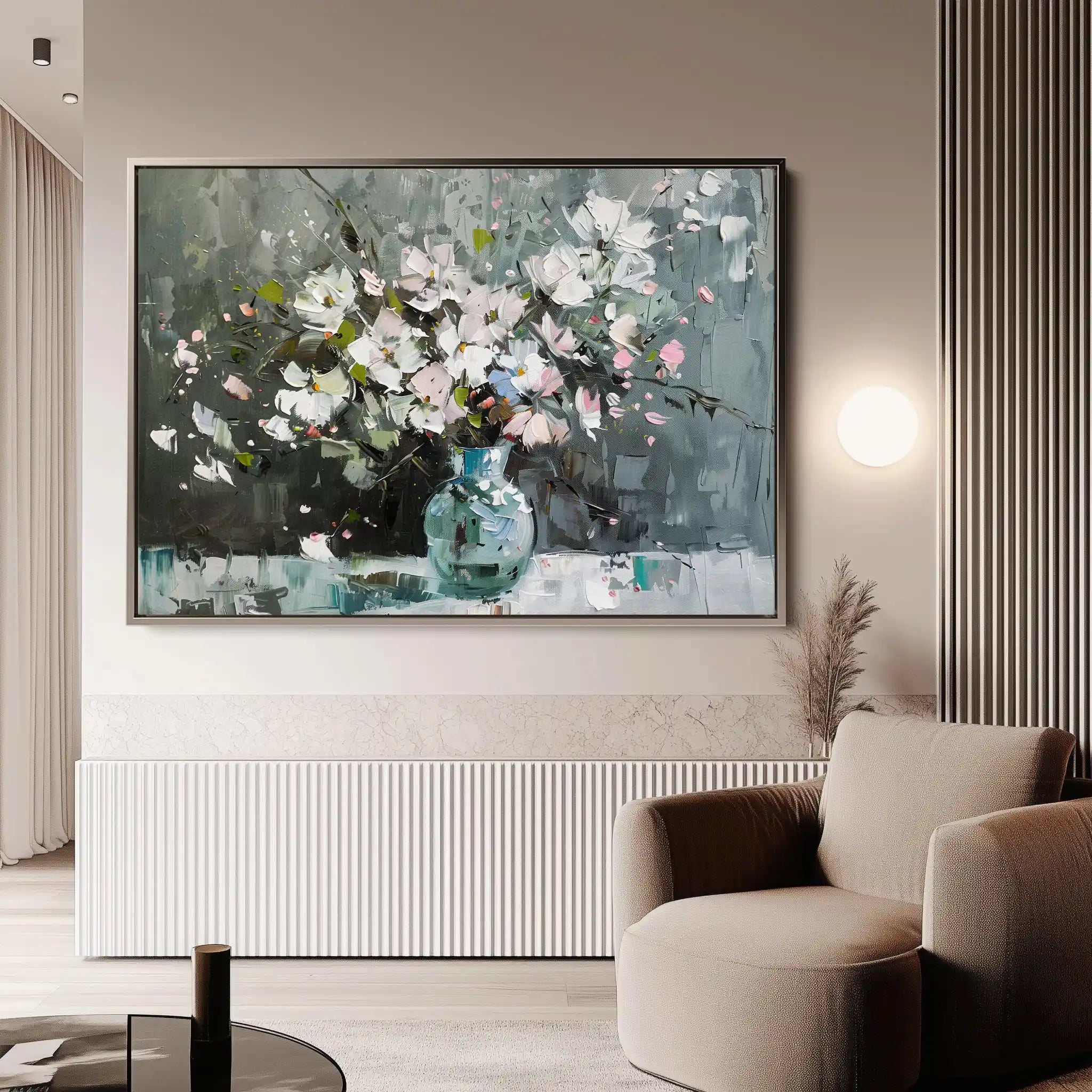Floral Canvas Wall Art WAD743-F 90 x 60 cm / Stretched on hidden frame